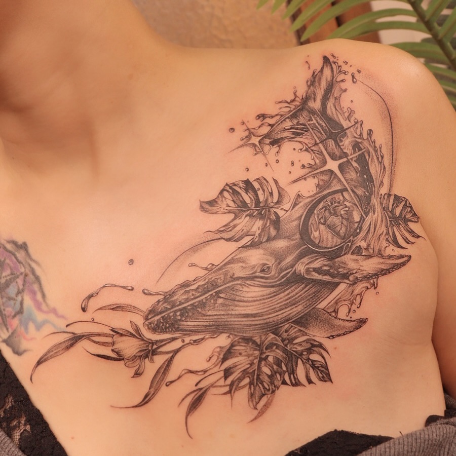 Tattoo by @irislamht — black_and_grey, realism