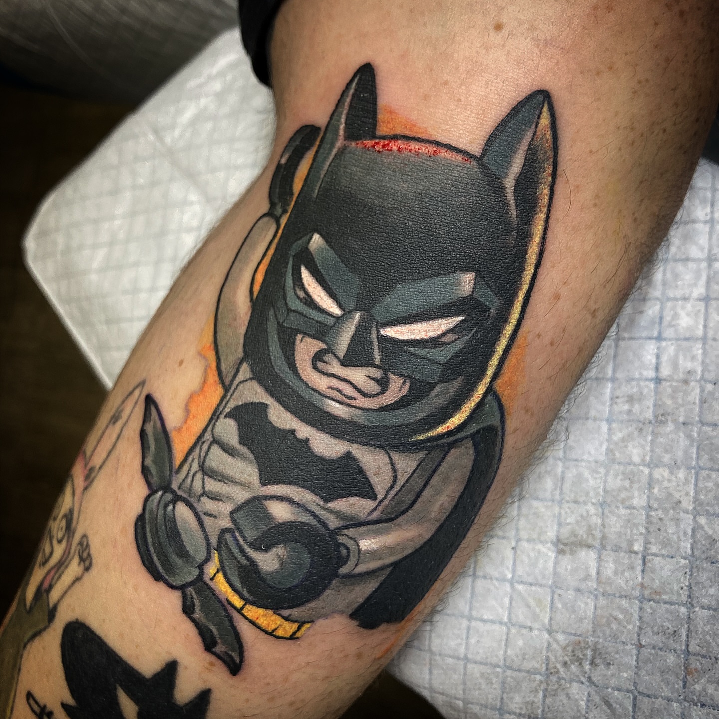 Batman realism tattoo on the forearm by Eathan Hale-(East TN) Newschool Tattoo Artist