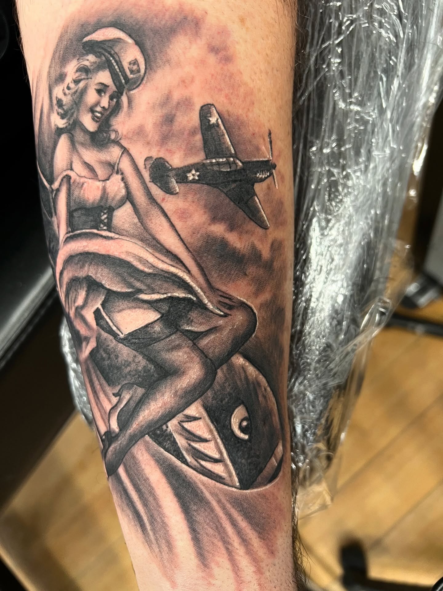 Tattoo by @strikt — american_traditional, black_and_grey