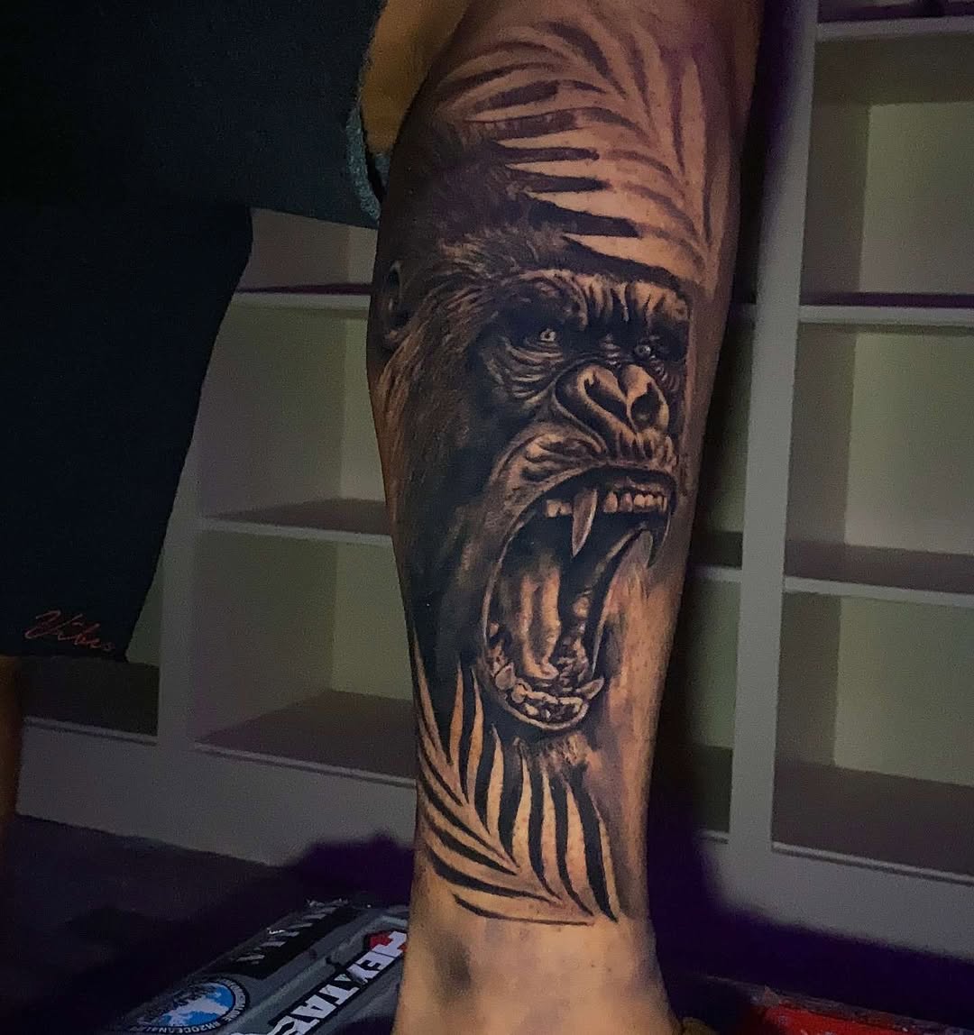 Tattoo by @slydavis_tattoos — realism, black_and_grey
