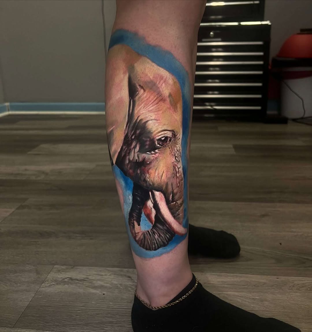Tattoo by @slydavis_tattoos — realism, black_and_grey