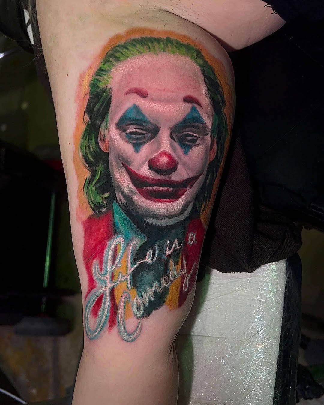 Tattoo by @slydavis_tattoos — realism, lettering_script