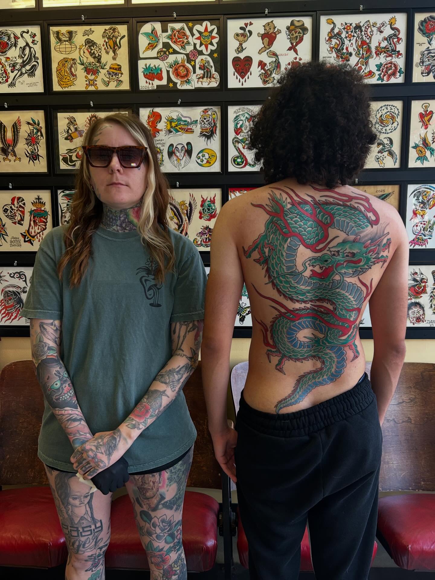 Dragon japanese irezumi tattoo on the back by Katie Dexter, Des Moines, Iowa