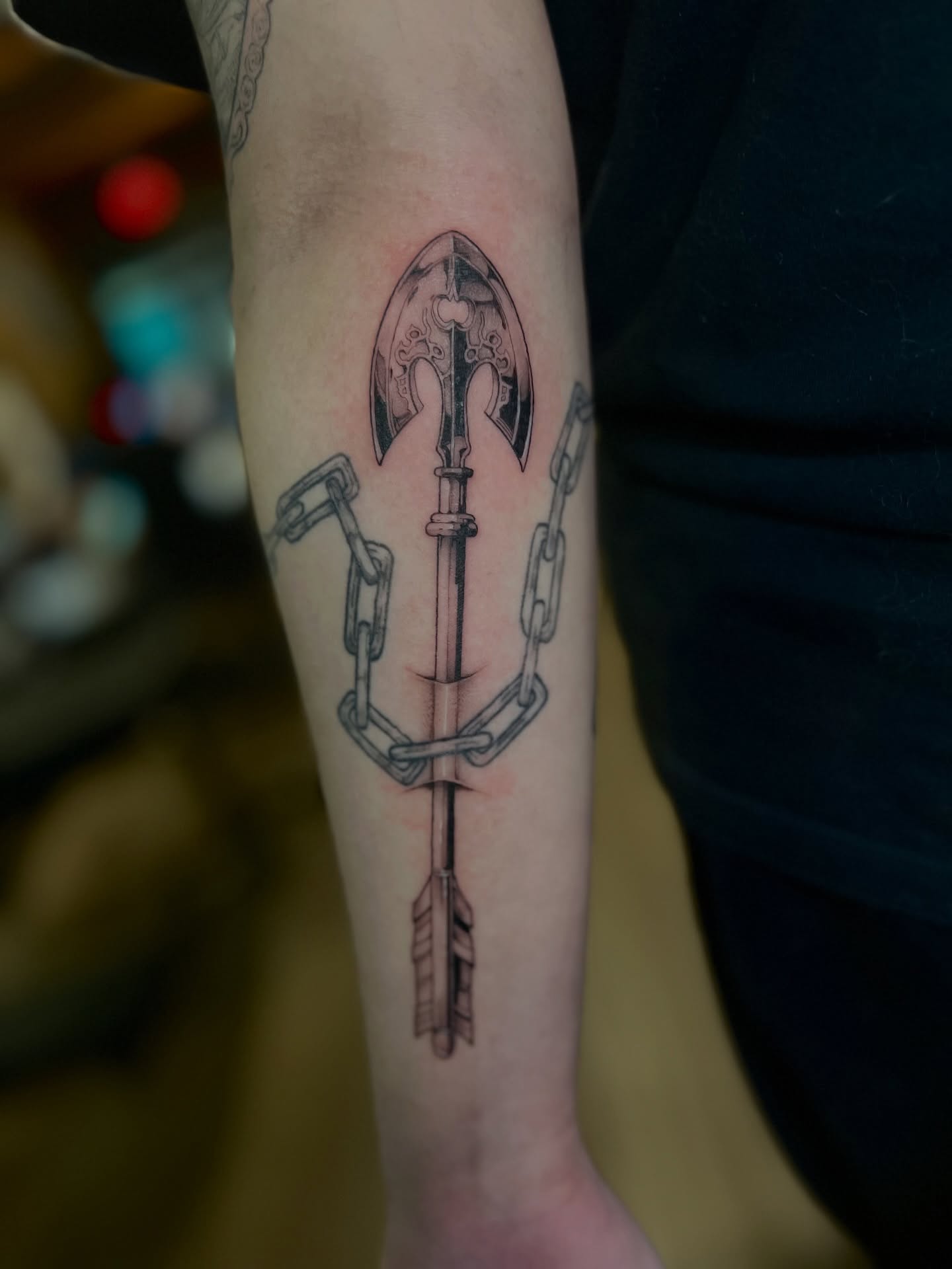 Tattoo by @makoto.tattooarts — black_and_grey