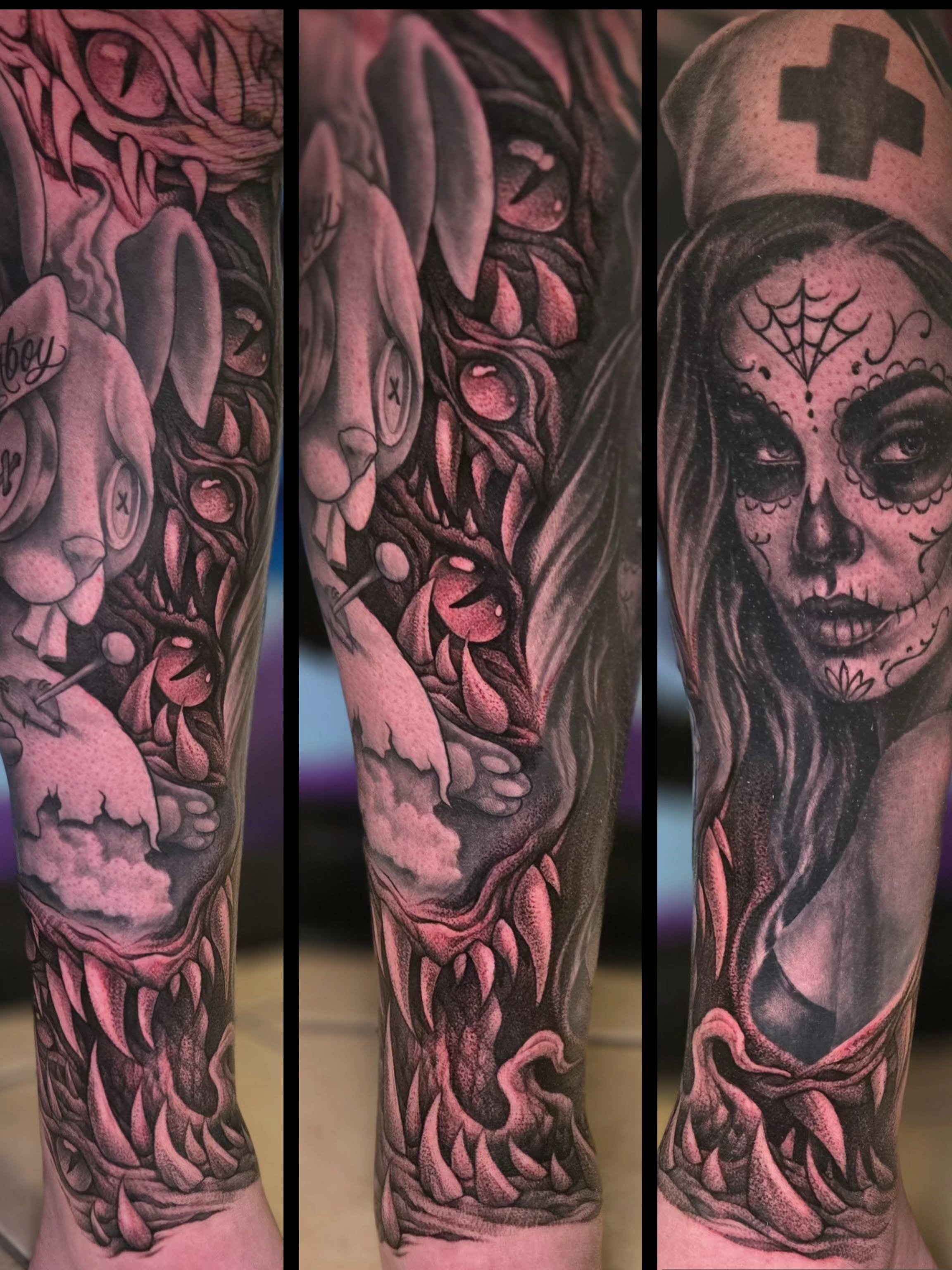 Tattoo by @stagertattoos — black_and_grey, realism