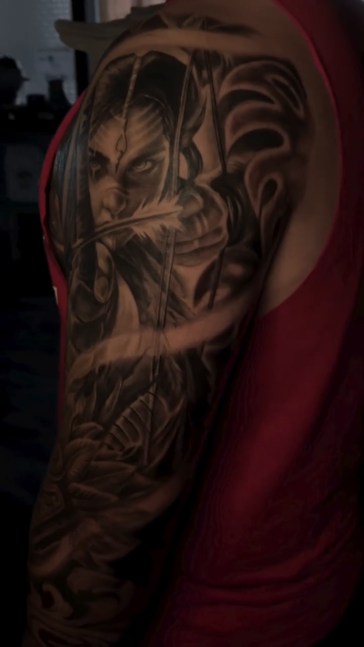 Tattoo by @sindcitytat — black_and_grey, realism