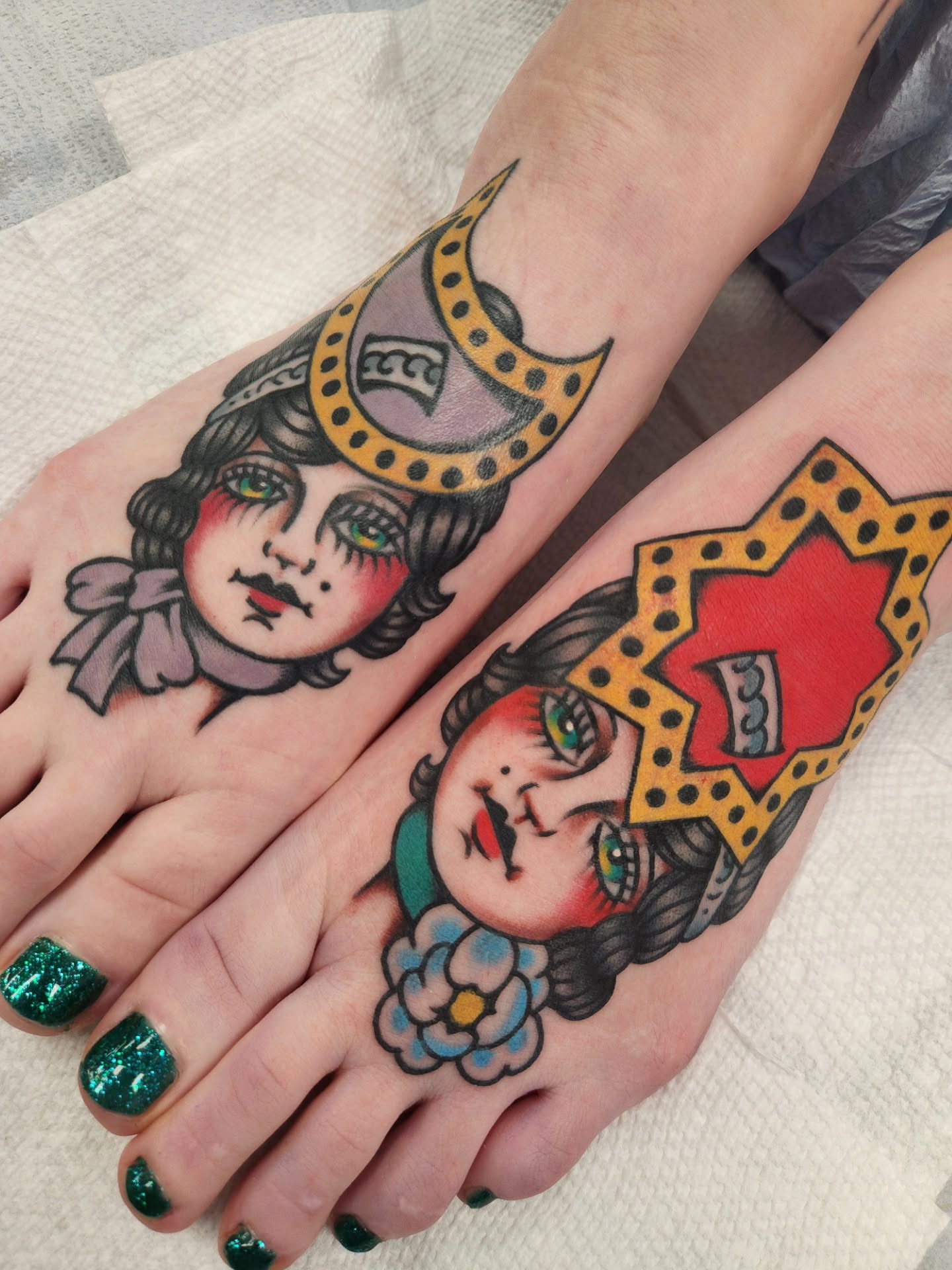 Tattoo by @fantasytattooco — american_traditional, neo_traditional