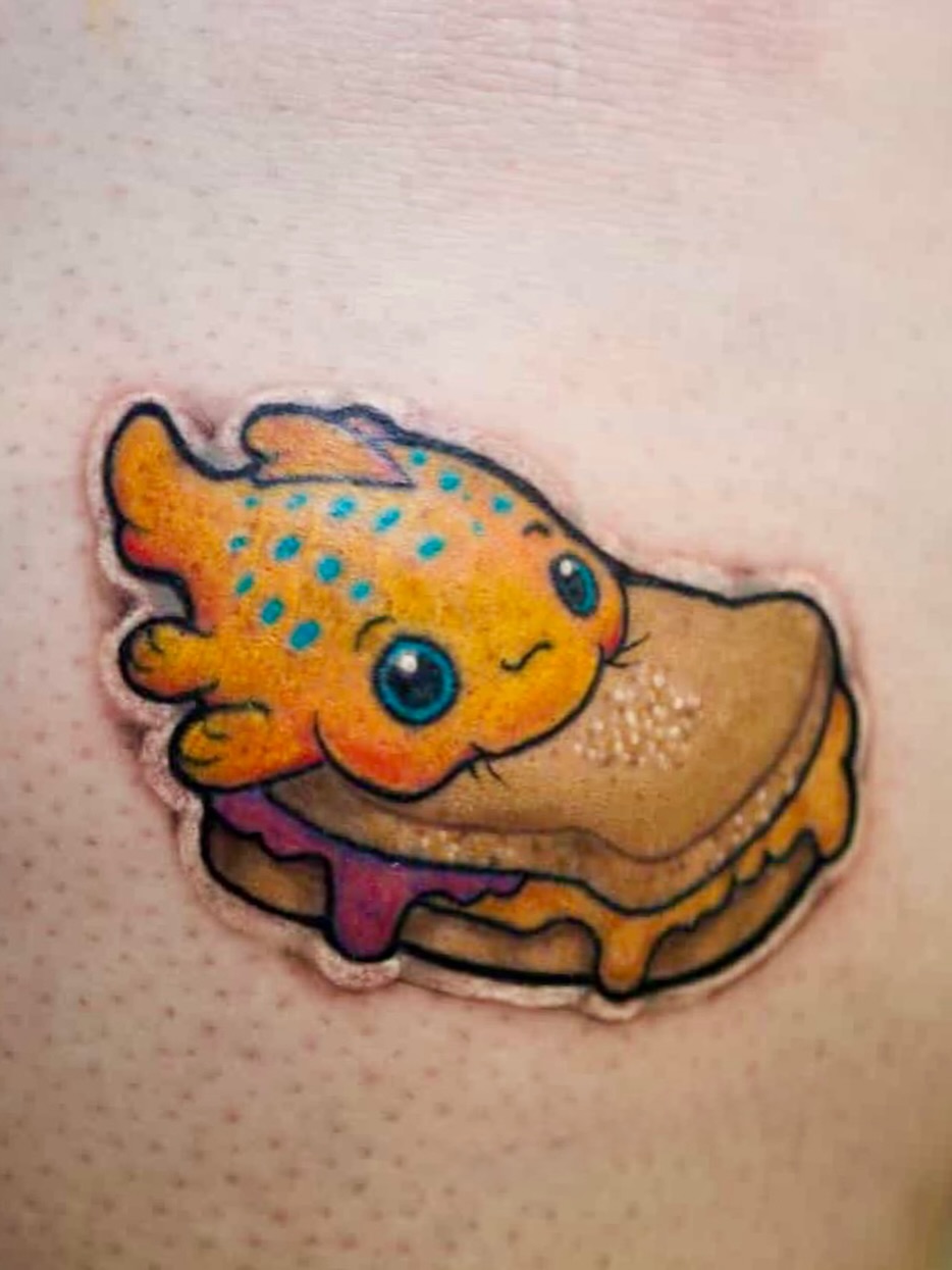Tattoo by @honeybri.tattoo — dotwork, illustrative