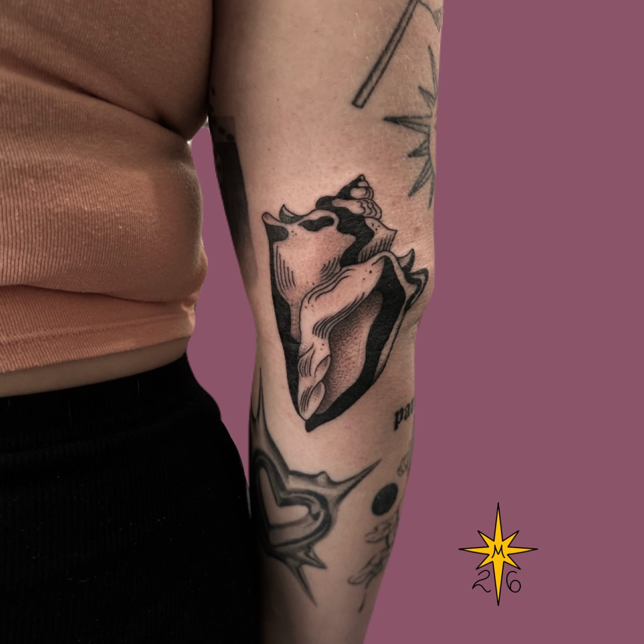 Tattoo by @maddstatts โ black_and_grey