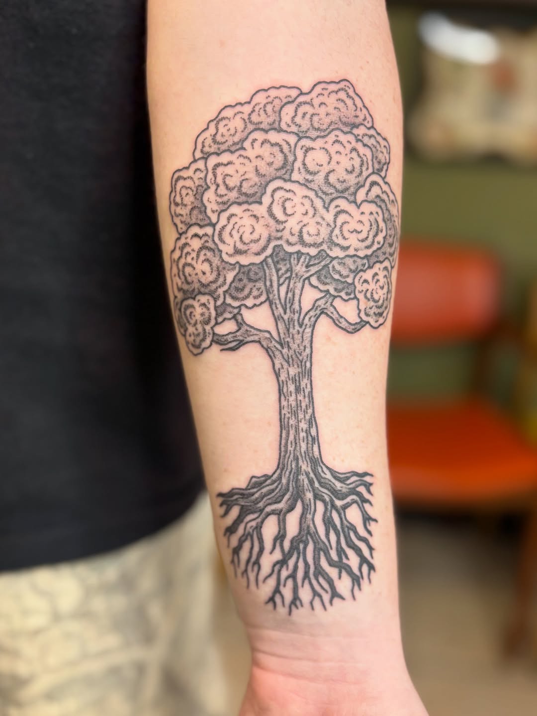 Tattoo by @raemarieshaktiii β dotwork, black_and_grey
