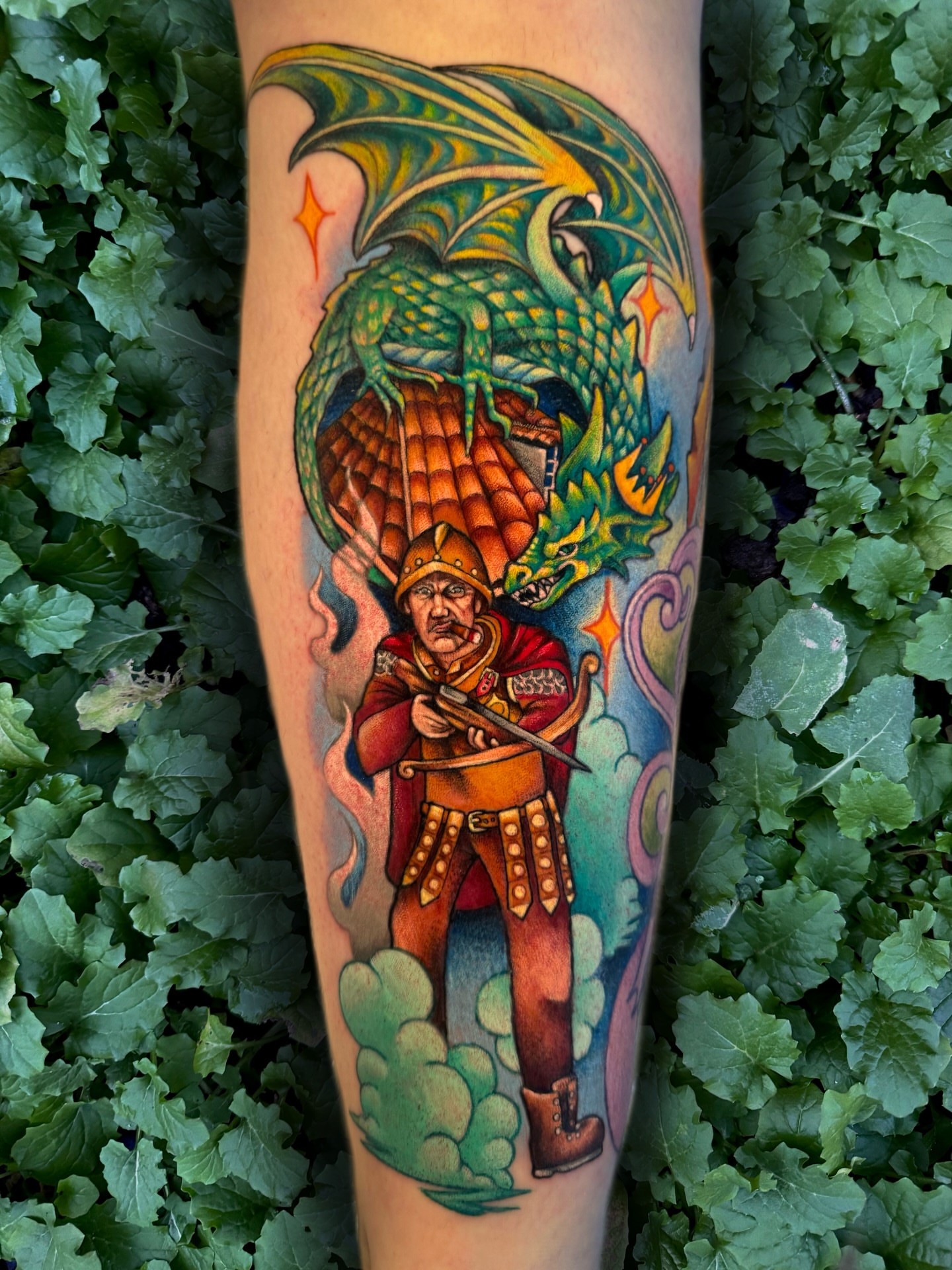 Tattoo by @moggtattoo β realism, dotwork