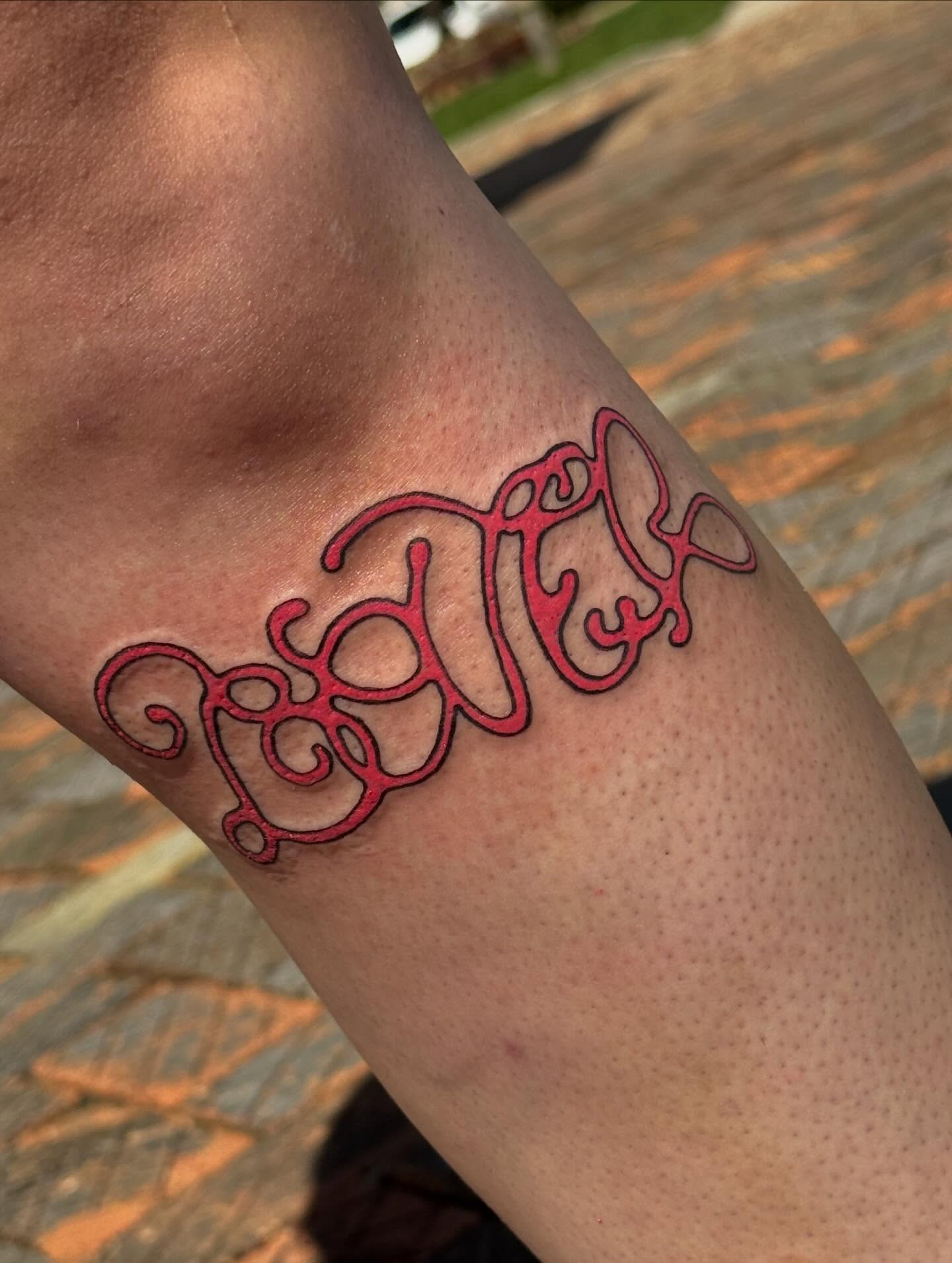 Tattoo by @solarsilas — lettering_script