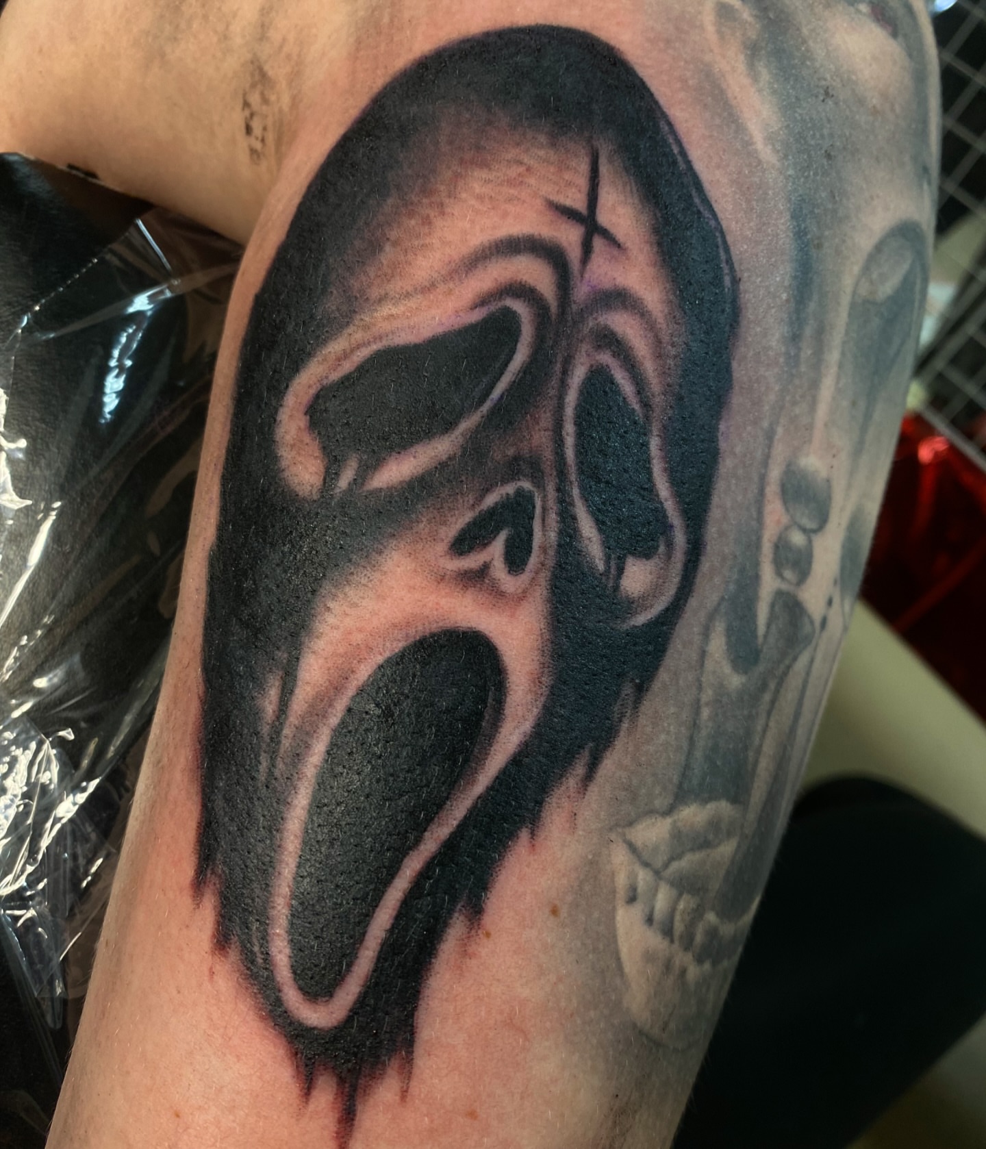 Tattoo by @rotten_randi_tattoo — black_and_grey