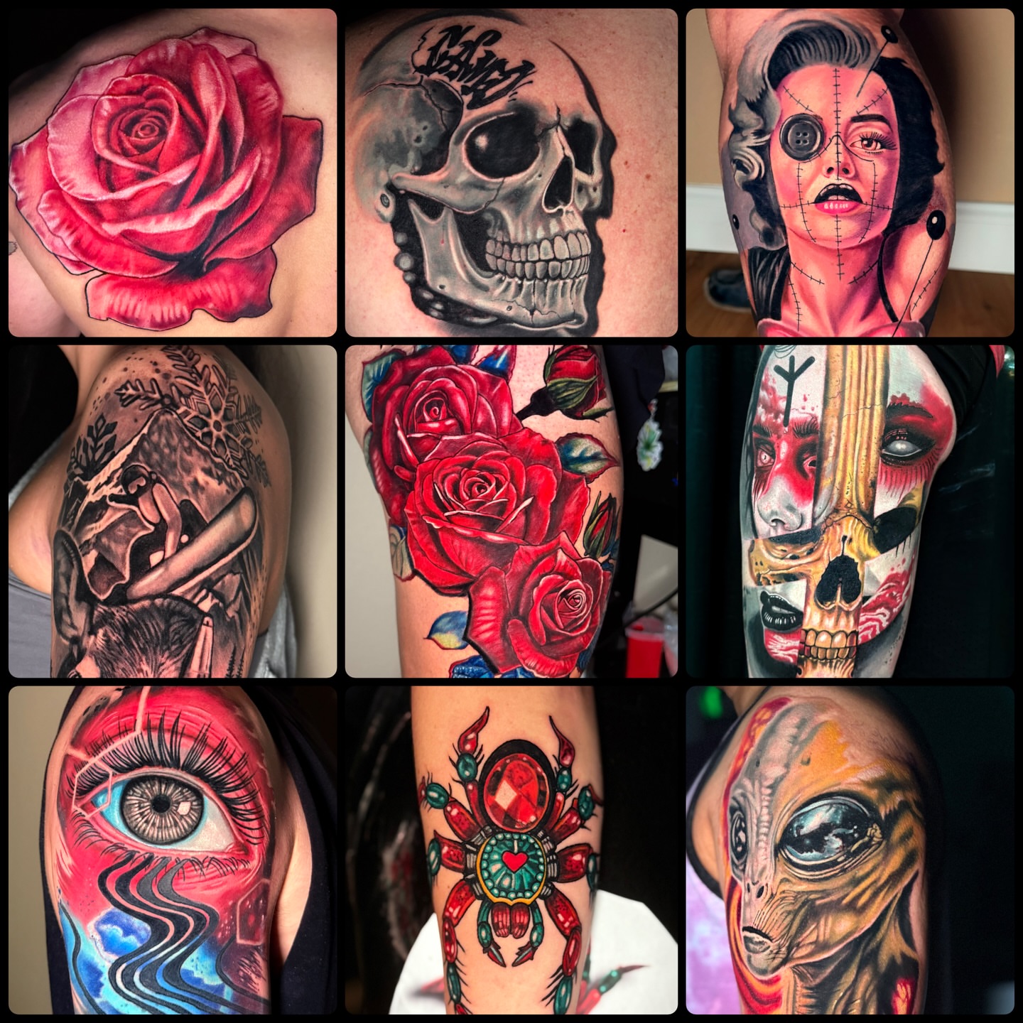 Tattoo by @macbarretttattoos — realism, dotwork