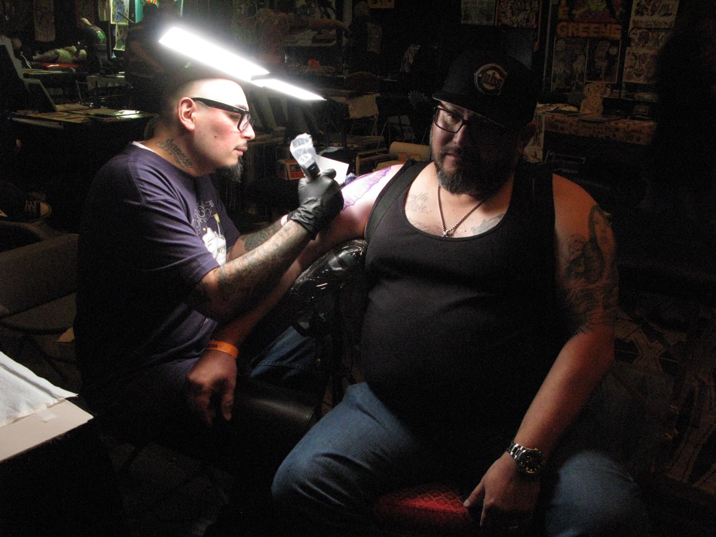 Chest tattoo American traditional tattoo on the chest by Chris Orta