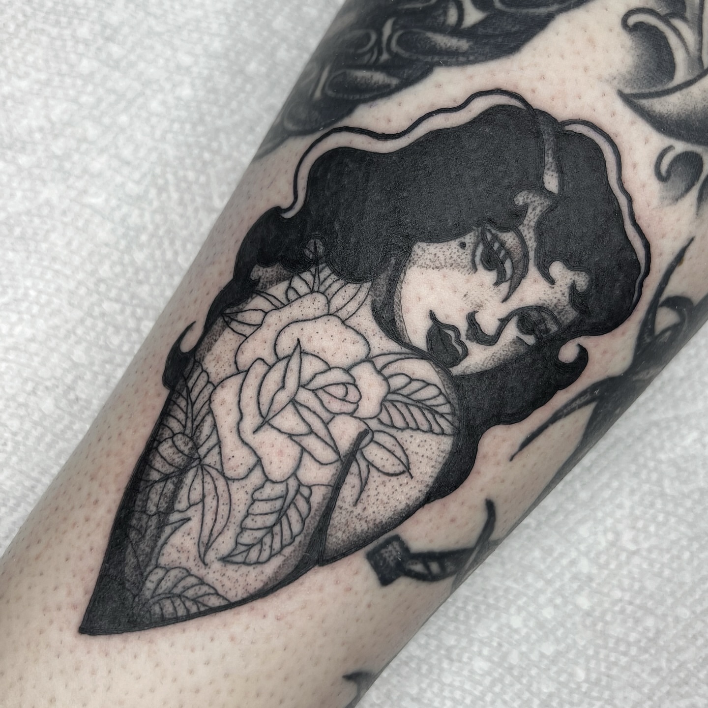 Tattoo by @themeganclifton — black_and_grey