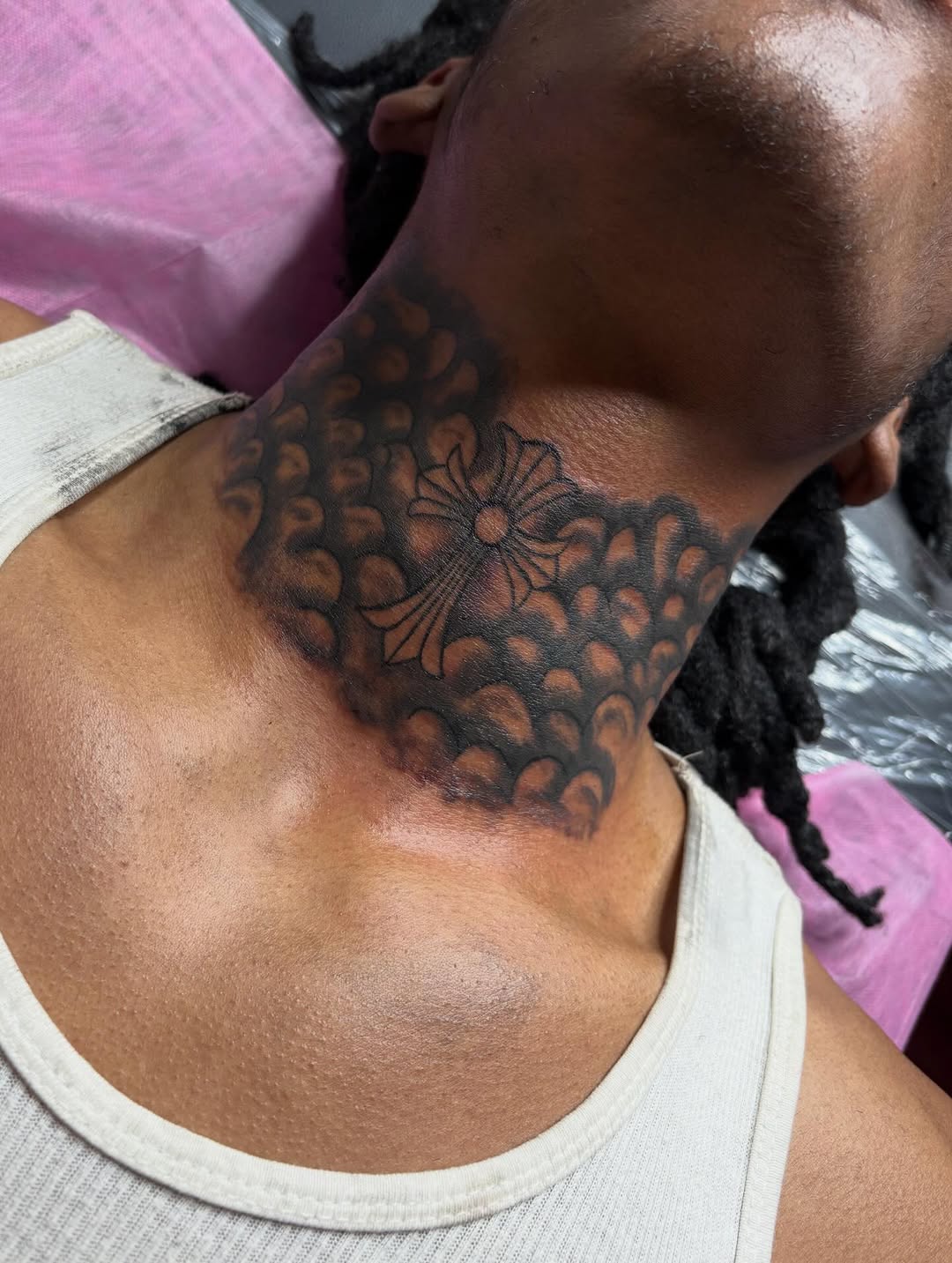 Tattoo by @barb_inks — blackwork, ornamental