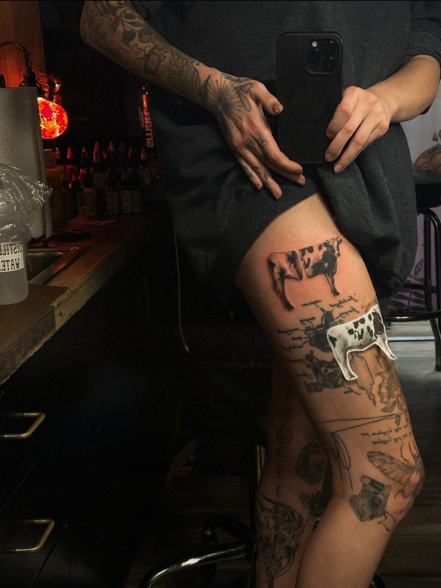 Tattoo by @bogwitchtattoos โ black_and_grey