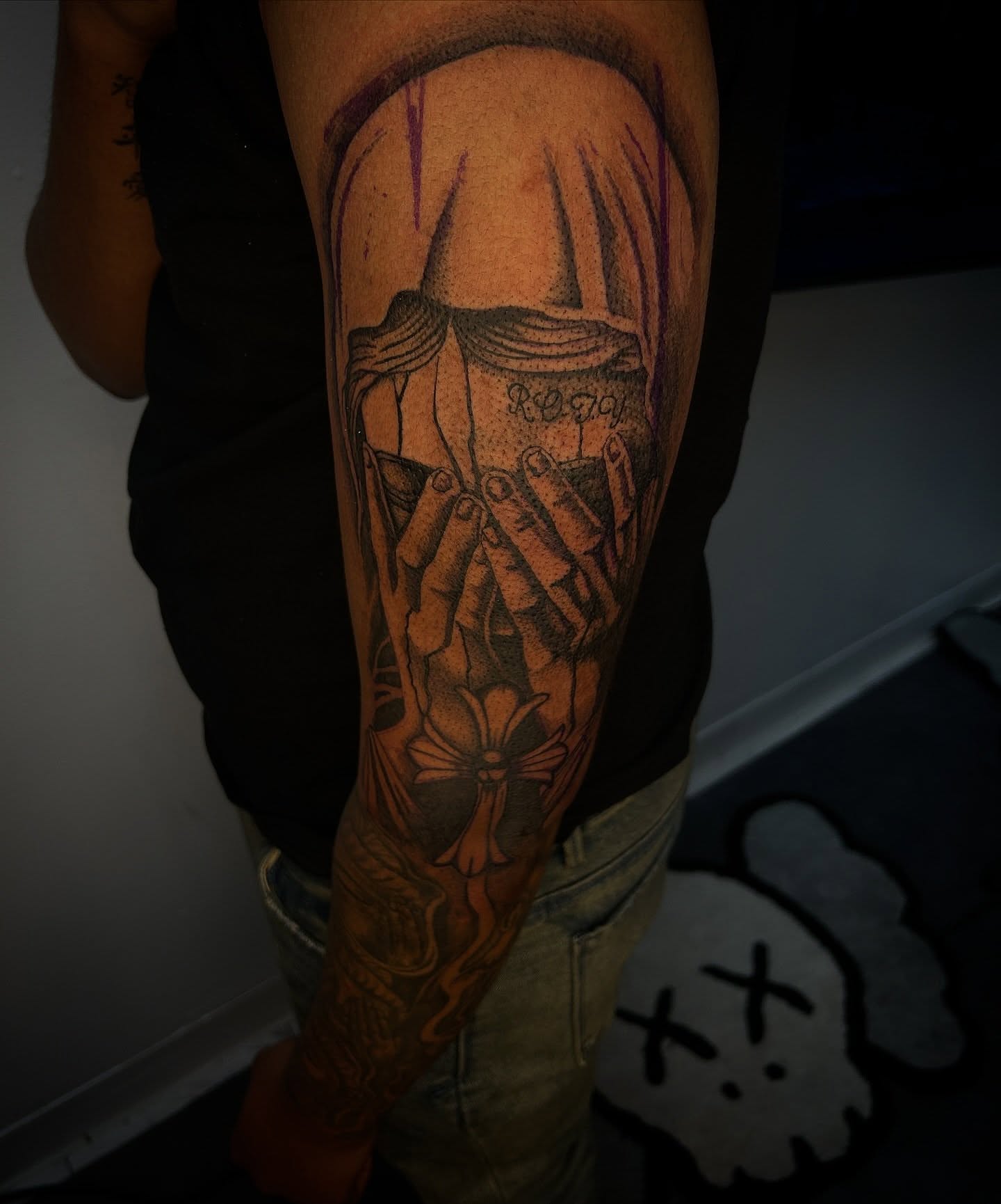 Tattoo by @inkstinctual — black_and_grey