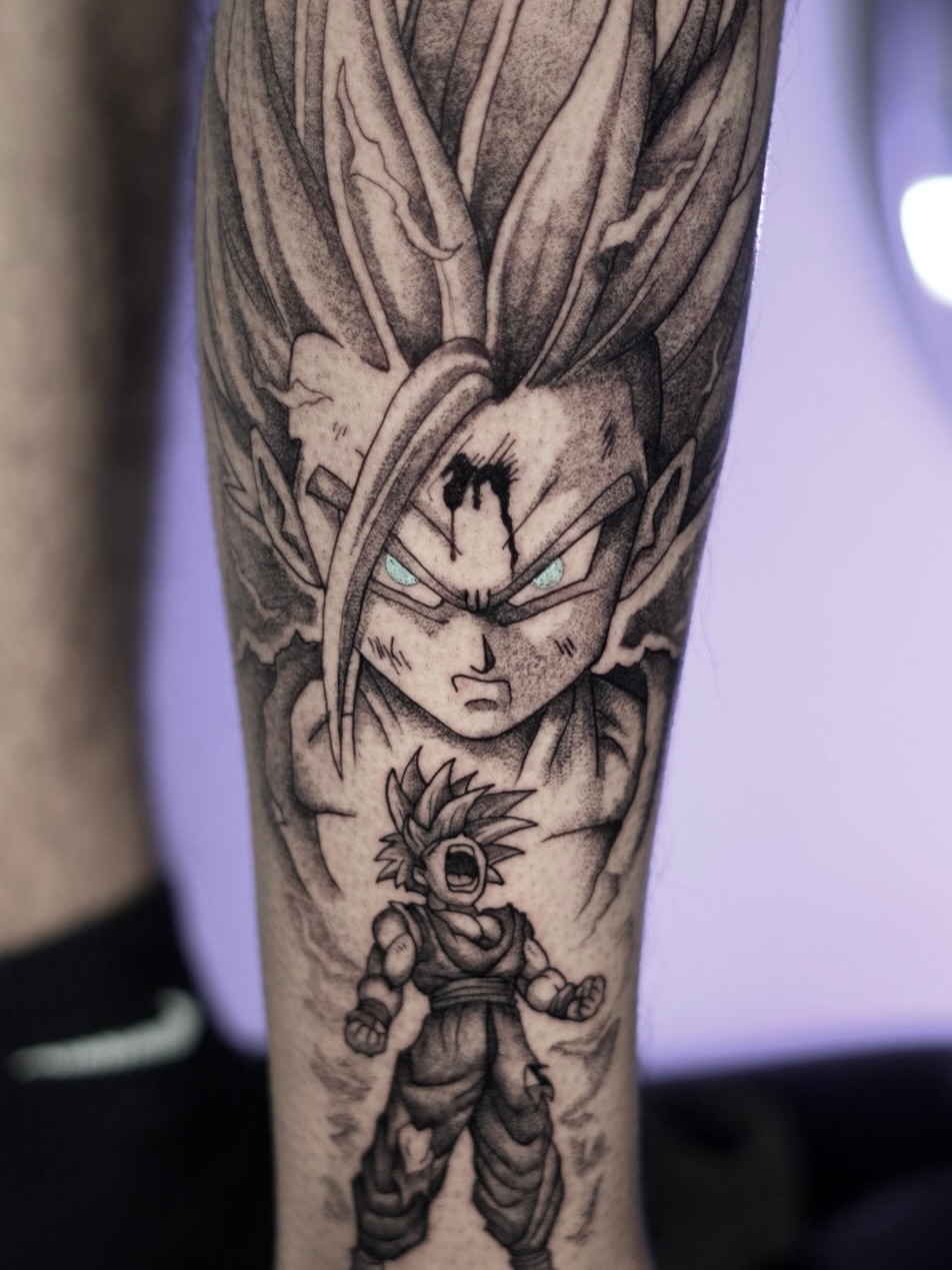 Tattoo by @adrixtatt — anime