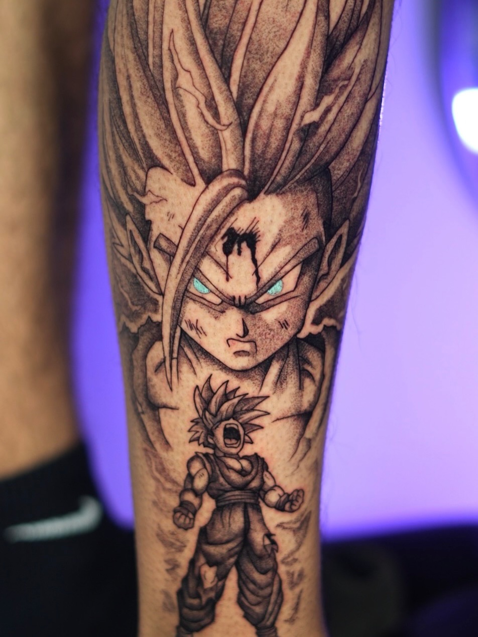 Tattoo by @adrixtatt — anime