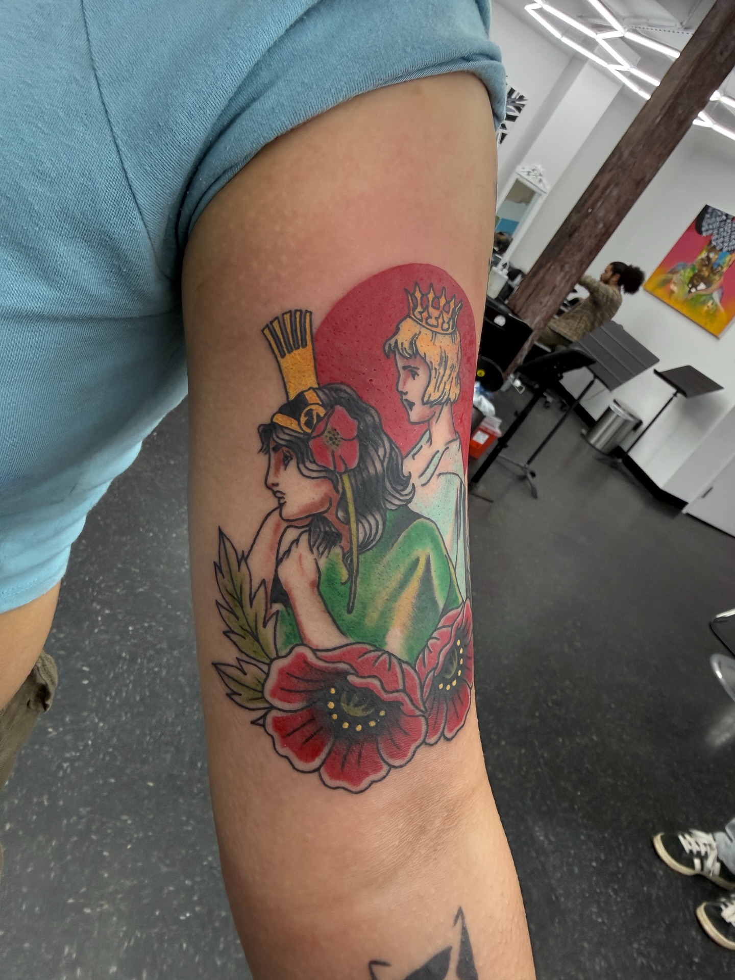 Tattoo by @inkandjosh — american_traditional, dotwork