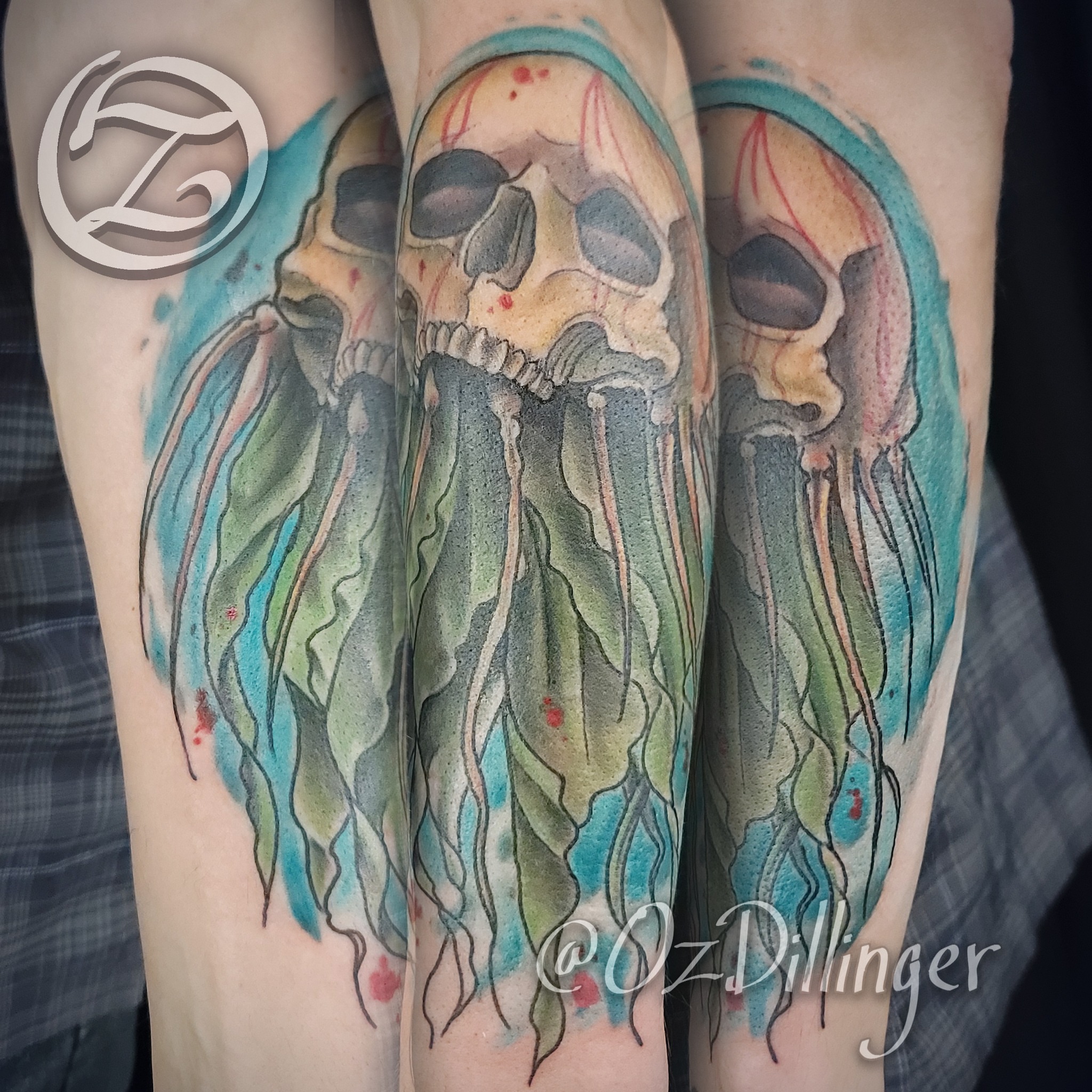 Tattoo by @ozdillinger — watercolor