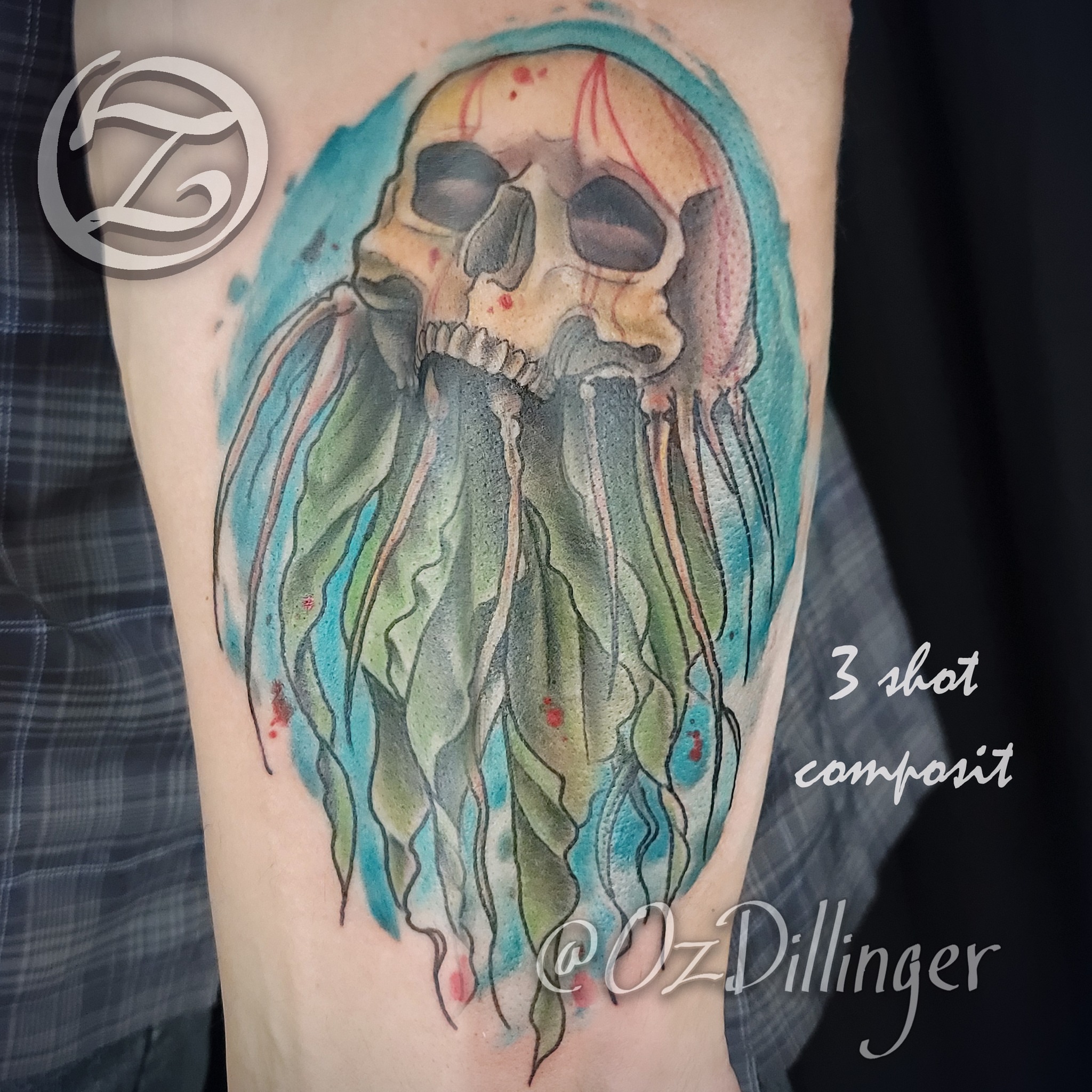 Tattoo by @ozdillinger — watercolor