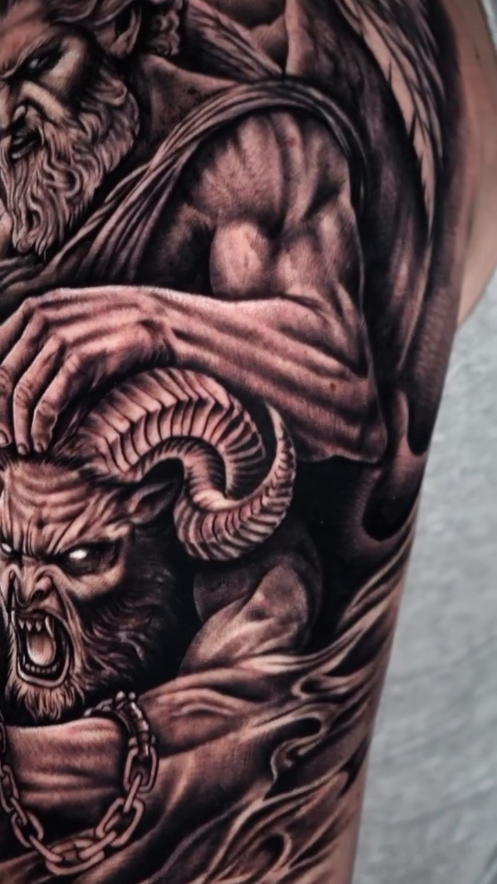 Tattoo by @gemmatattoooficiall — realism, dark_realism