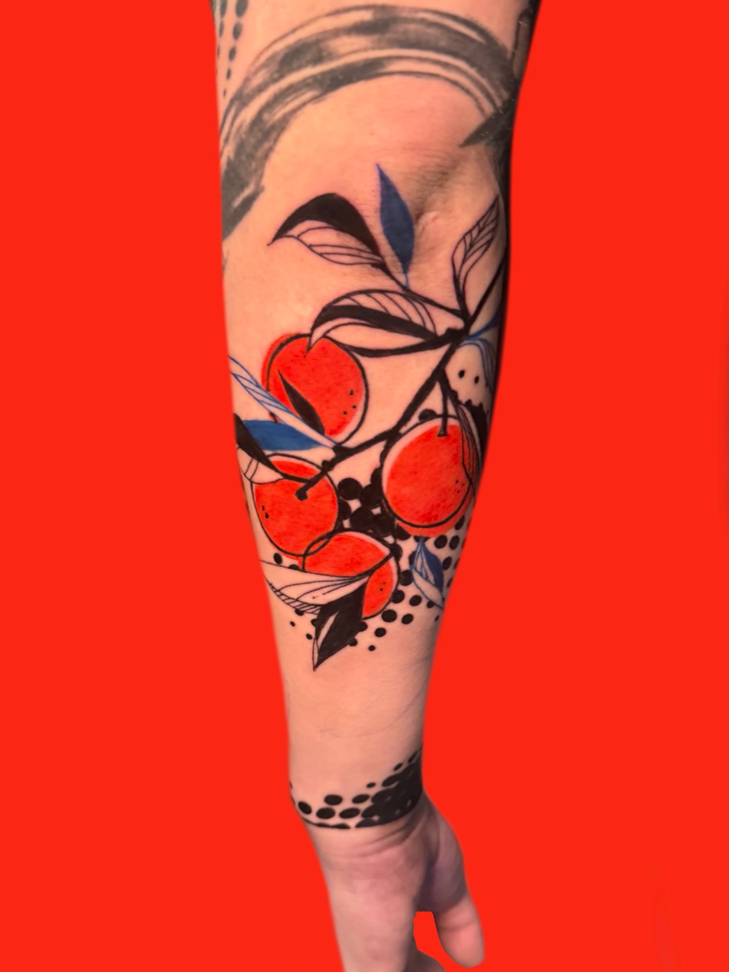 Tattoo by @graphicward — dotwork