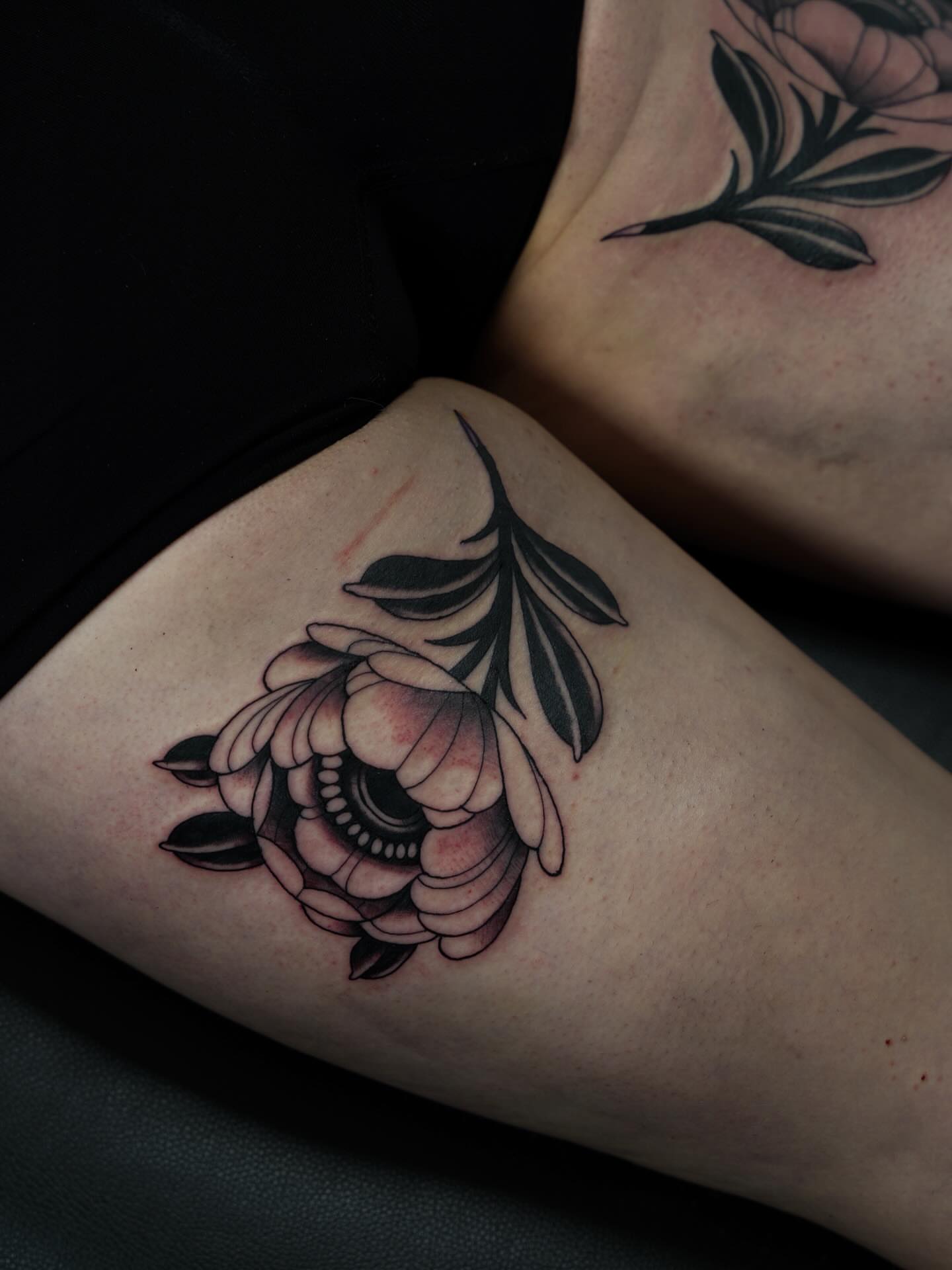 Tattoo by @joana.tattooer — american_traditional, black_and_grey