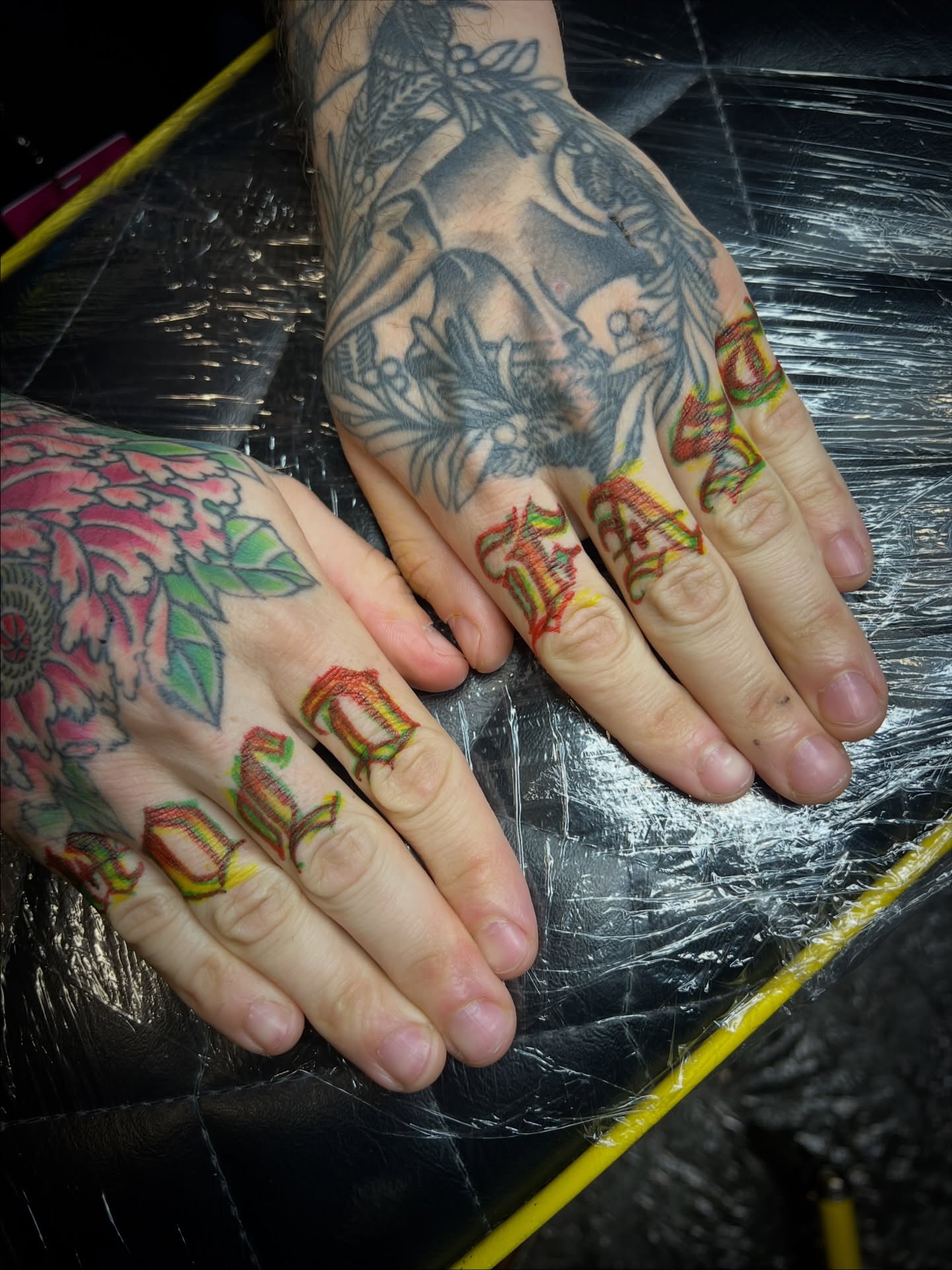 Tattoo by @osopolar_tattoos — lettering_script