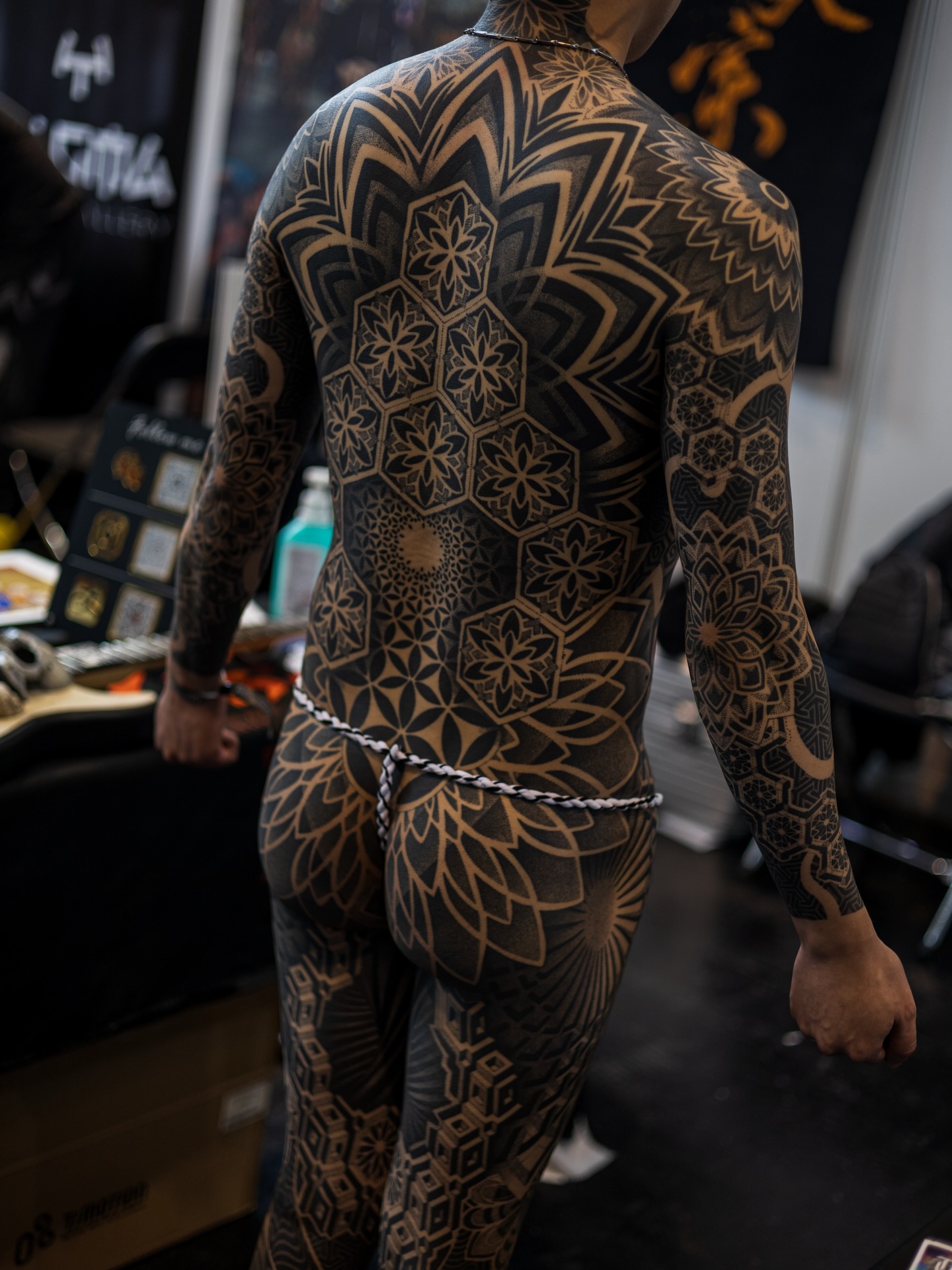 Tattoo by @salazar_ink — geometric, blackwork