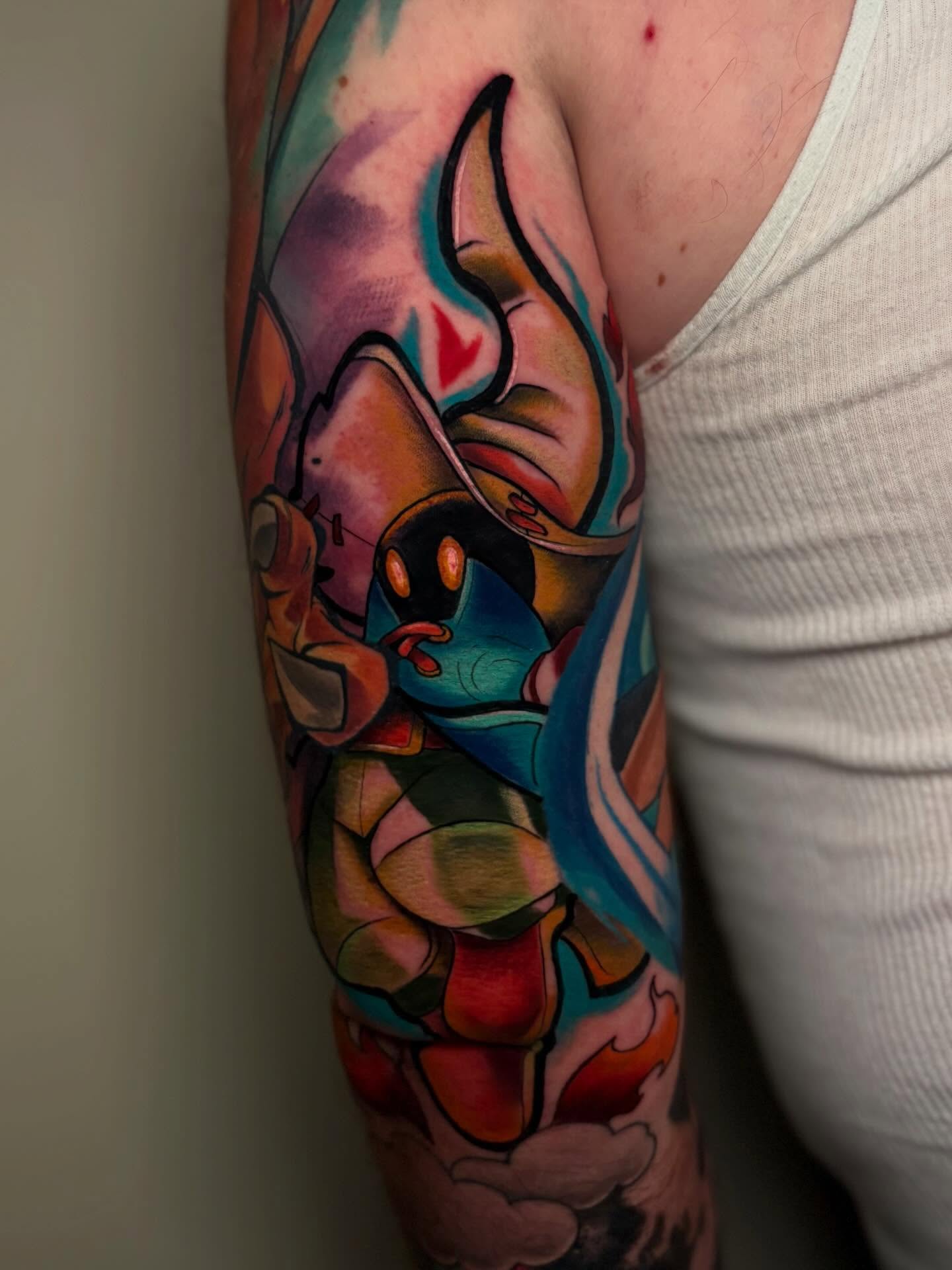 Tattoo by @beeinkedbyjess — watercolor