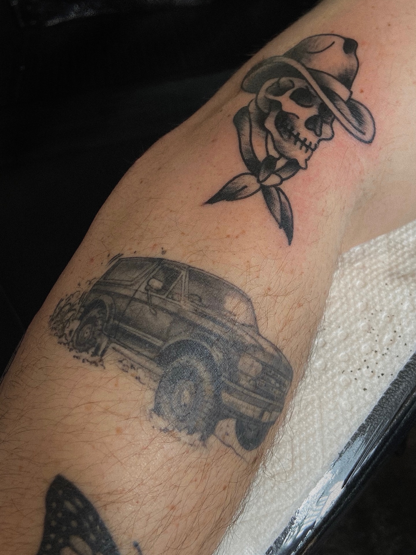 Tattoo by @clarenceworley — american_traditional, black_and_grey
