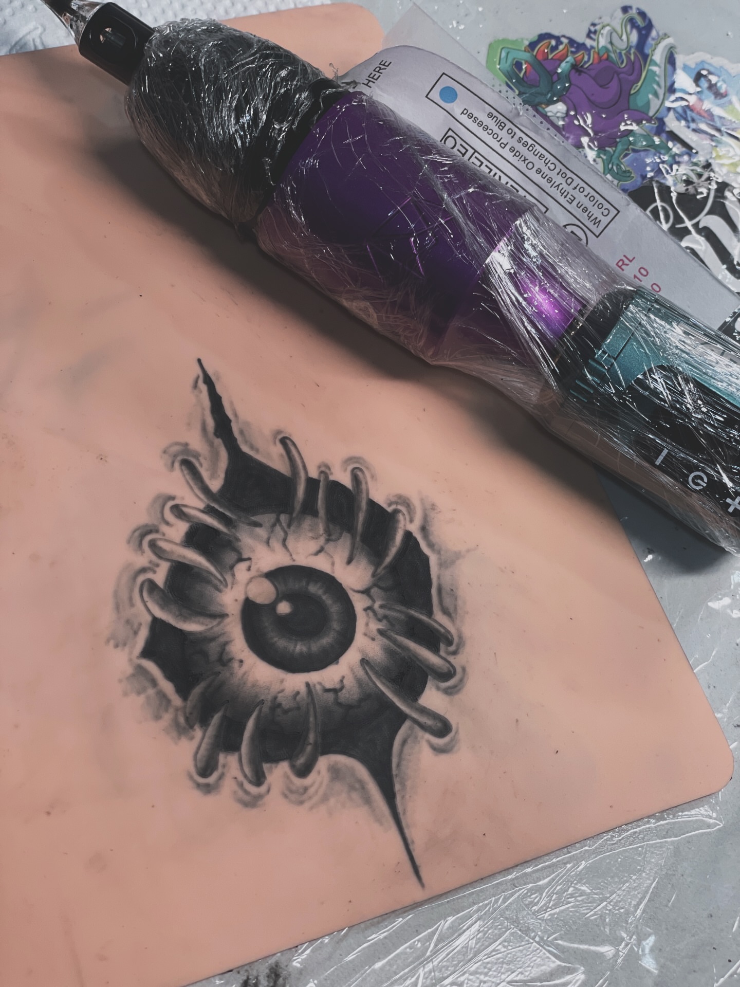 Tattoo by @terrordimensional — black_and_grey