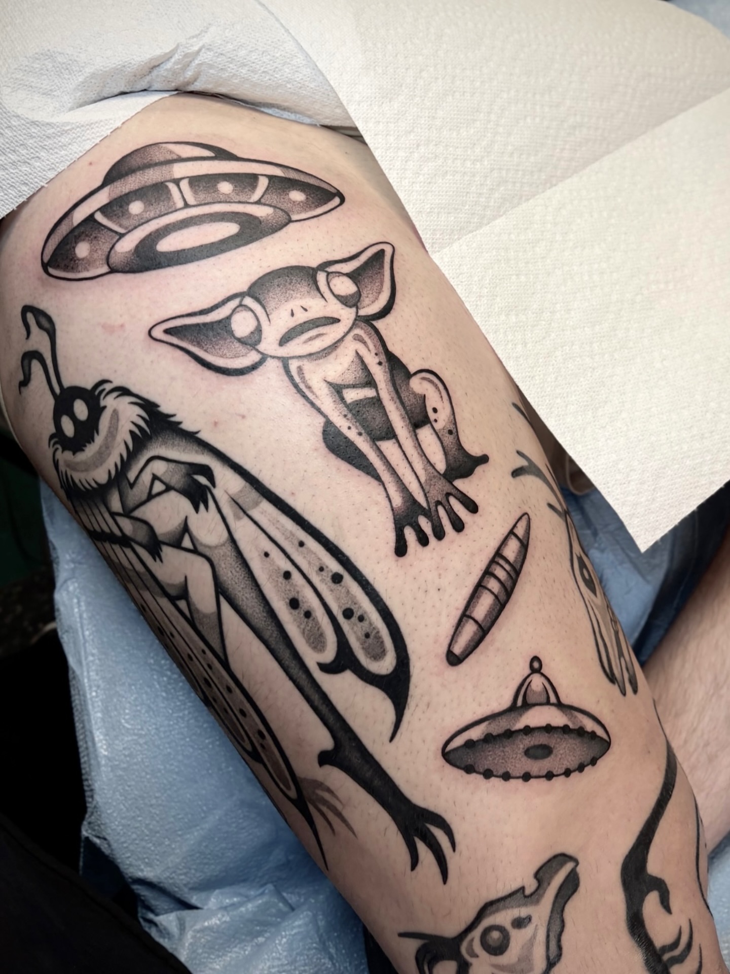 Tattoo by @maya_zink — black_and_grey