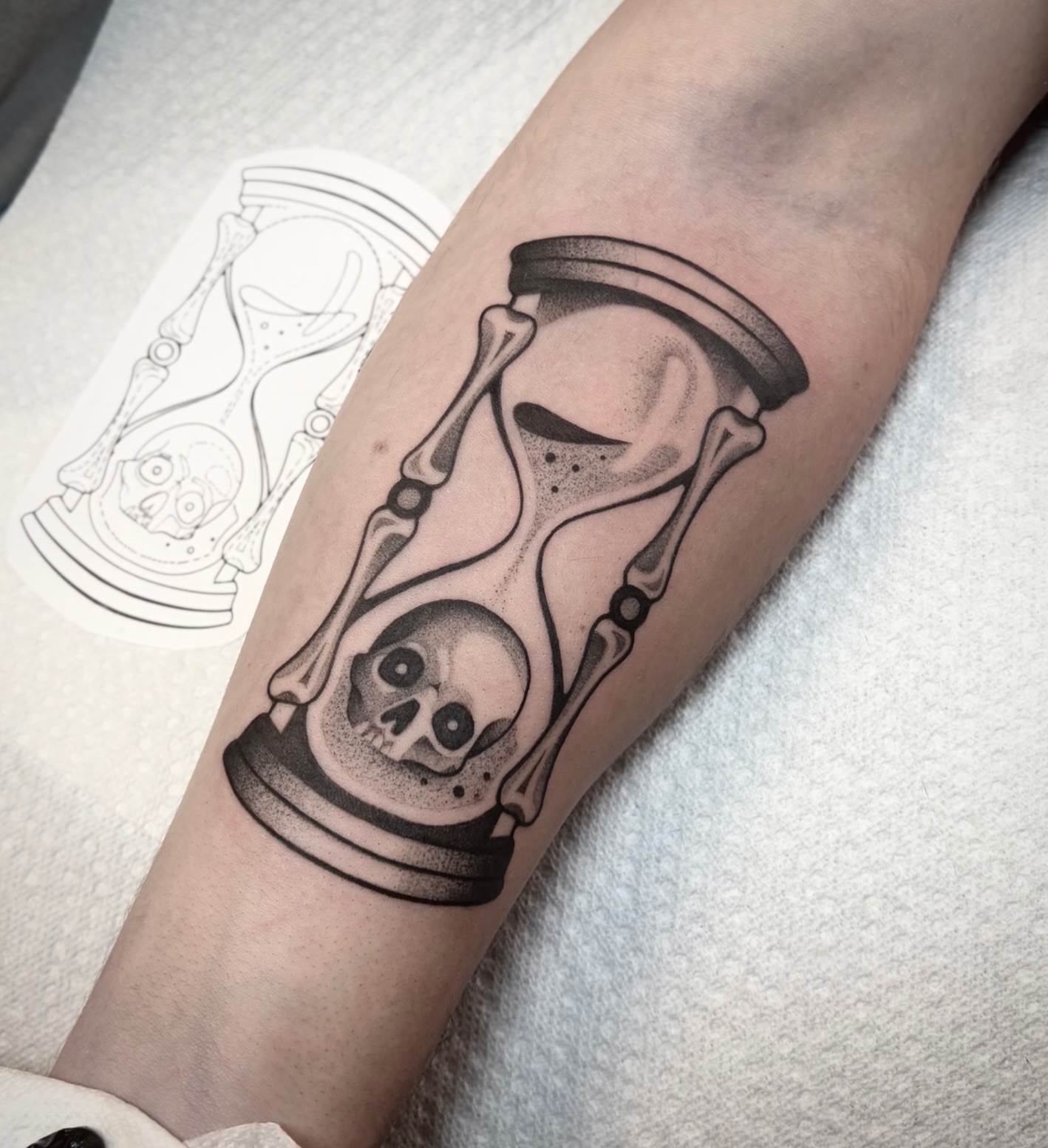 Tattoo by @maya_zink — dotwork, black_and_grey