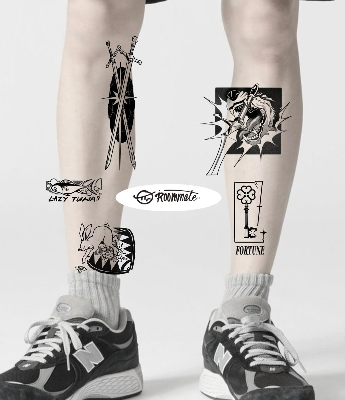 Tattoo by @roommate_tat — black_and_grey