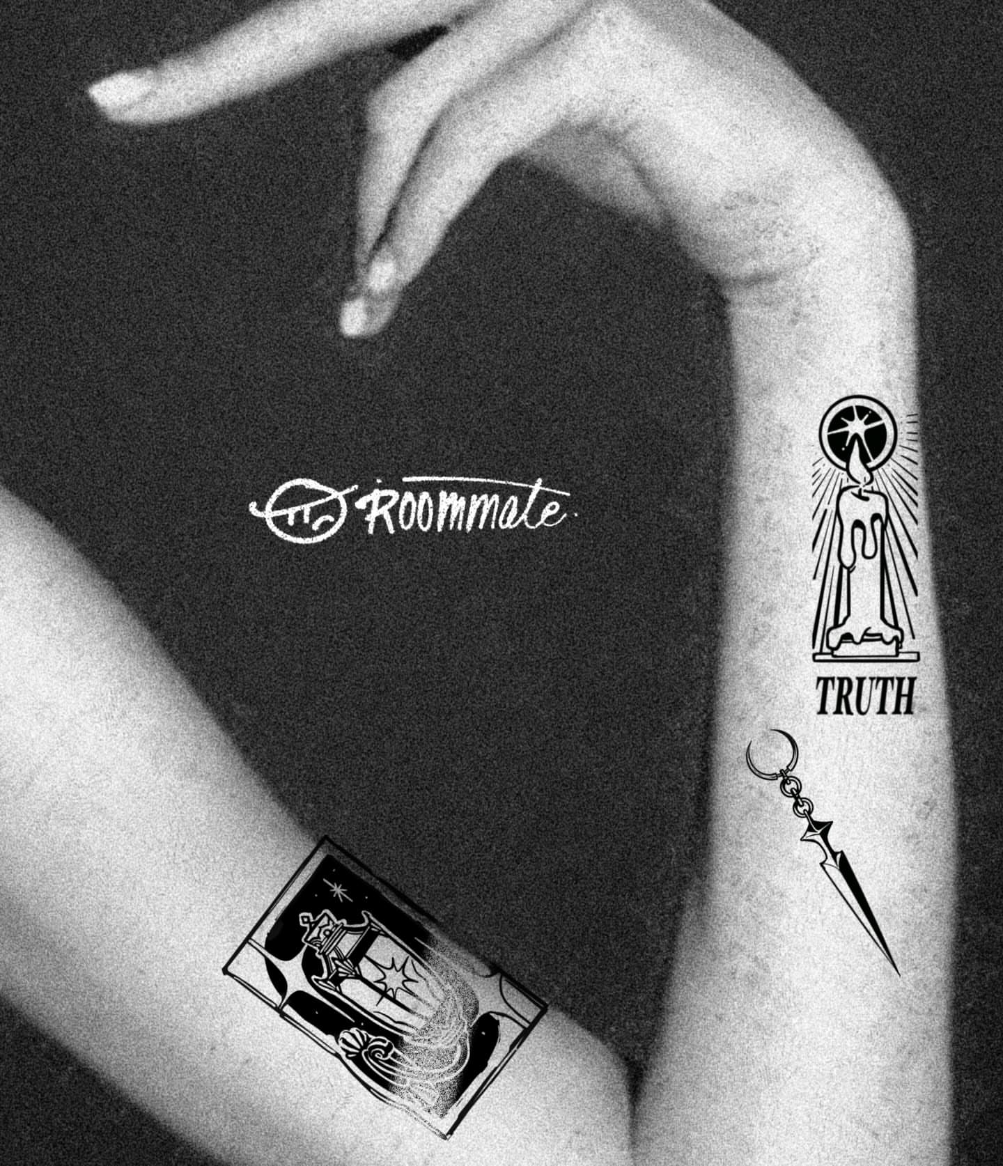 Tattoo by @roommate_tat — black_and_grey