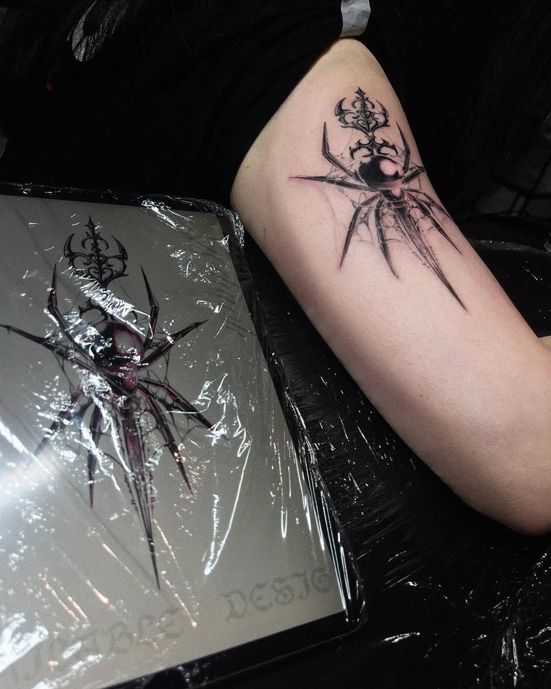 Tattoo by @yoda_ink — blackwork, ornamental