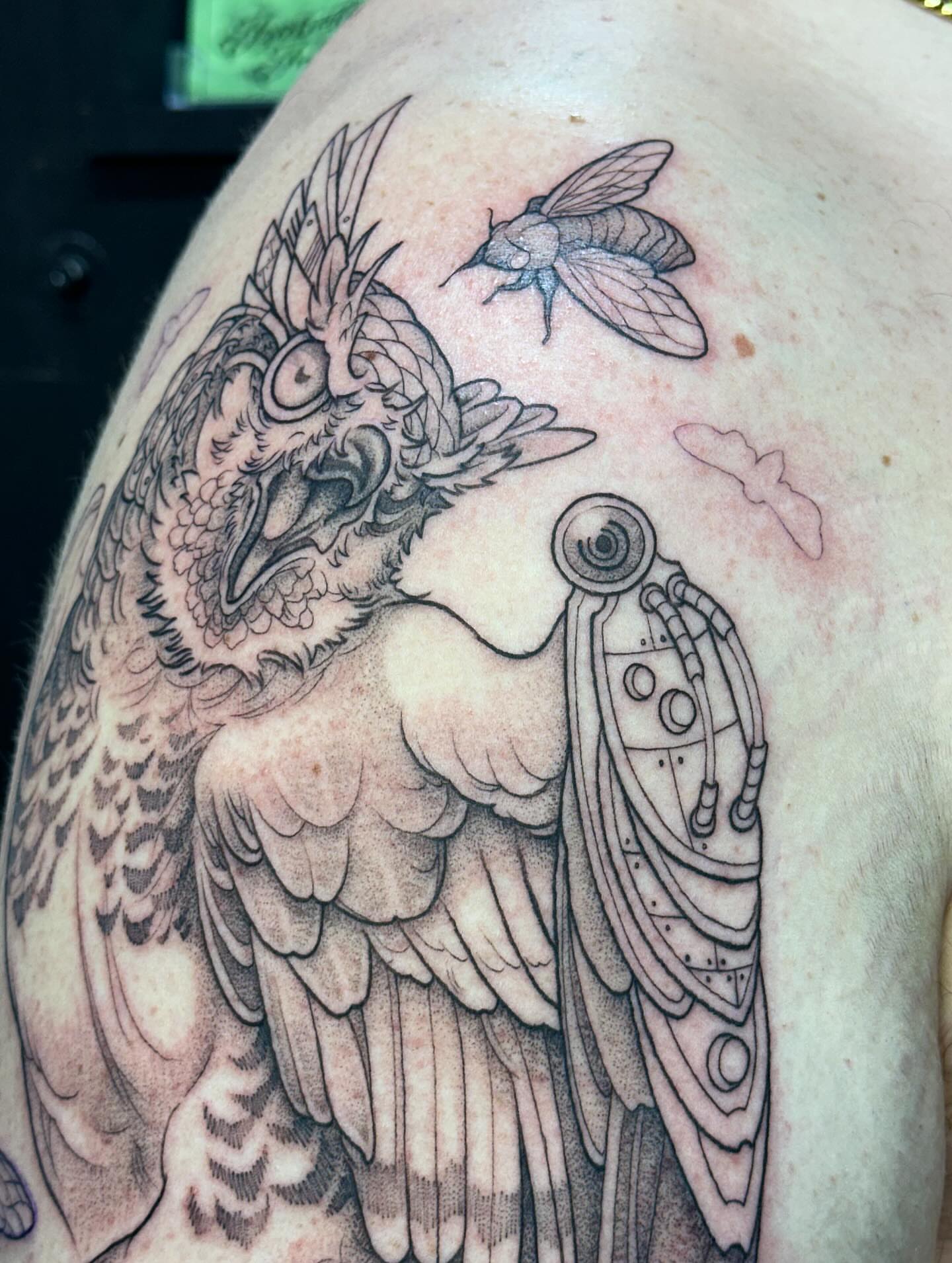 Tattoo by @izabelle_inks — black_and_grey, realism