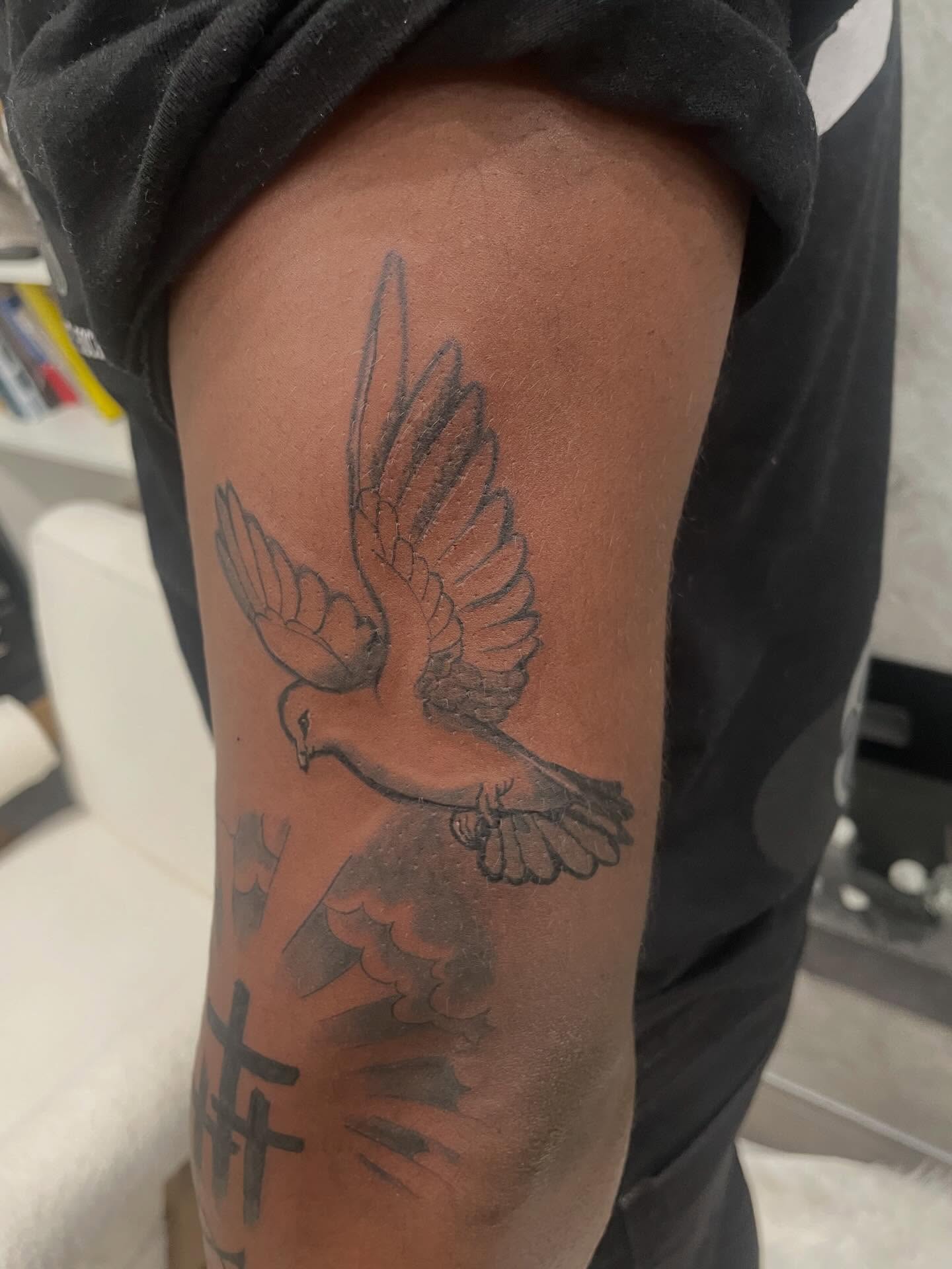 Tattoo by @dfineink — black_and_grey
