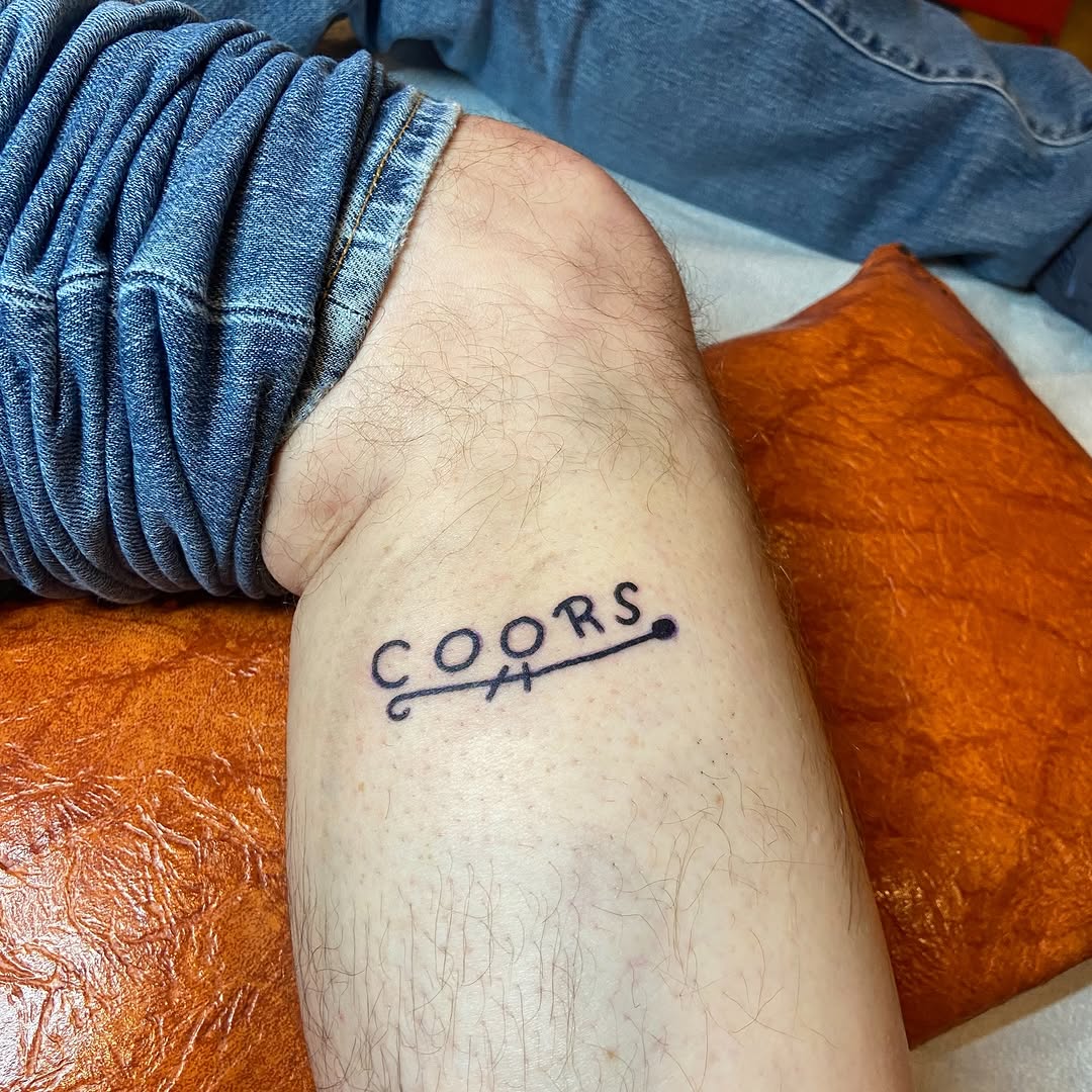 Tattoo by @purus_form โ lettering_script, minimalist