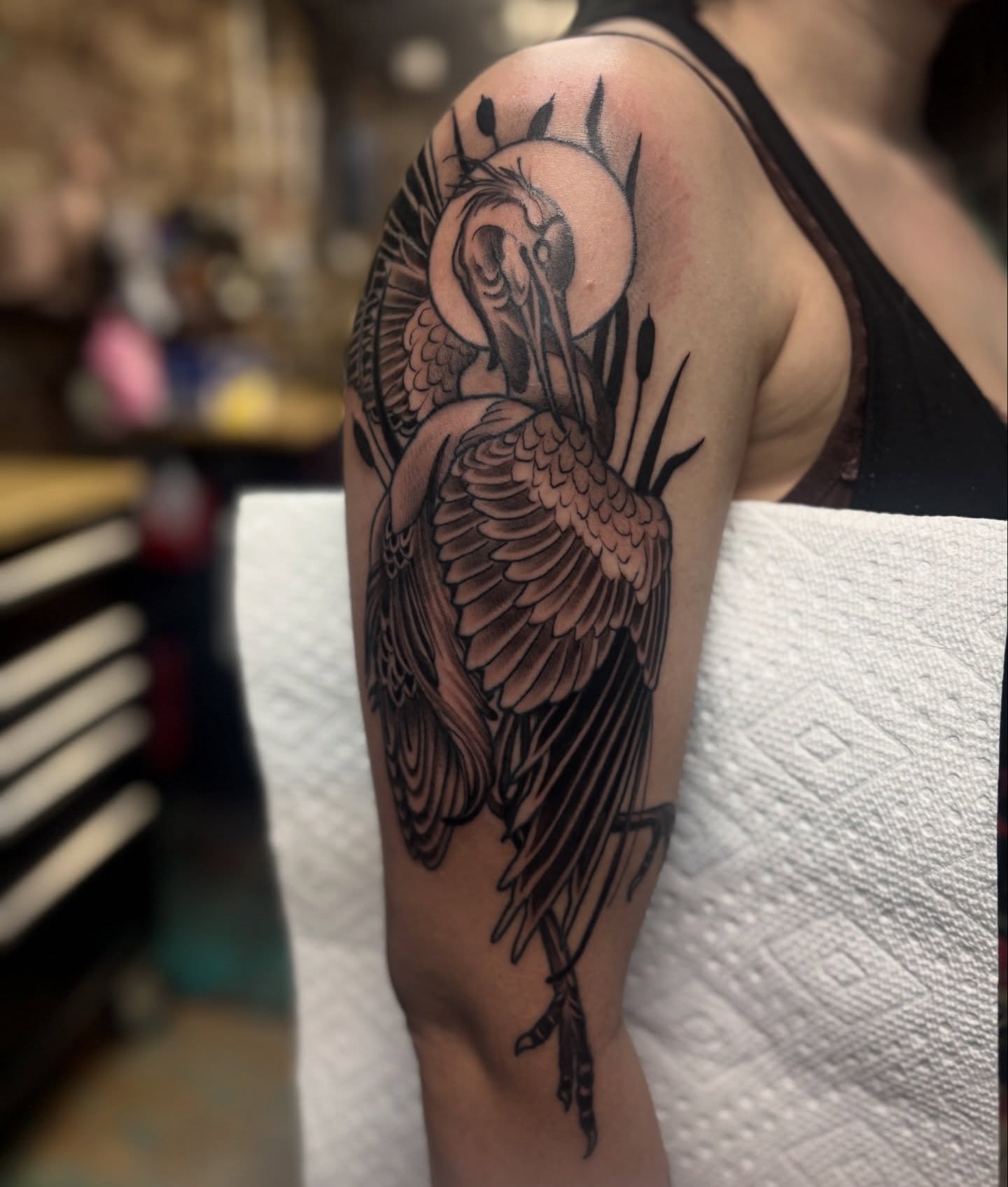 Tattoo by @genevieveink — black_and_grey