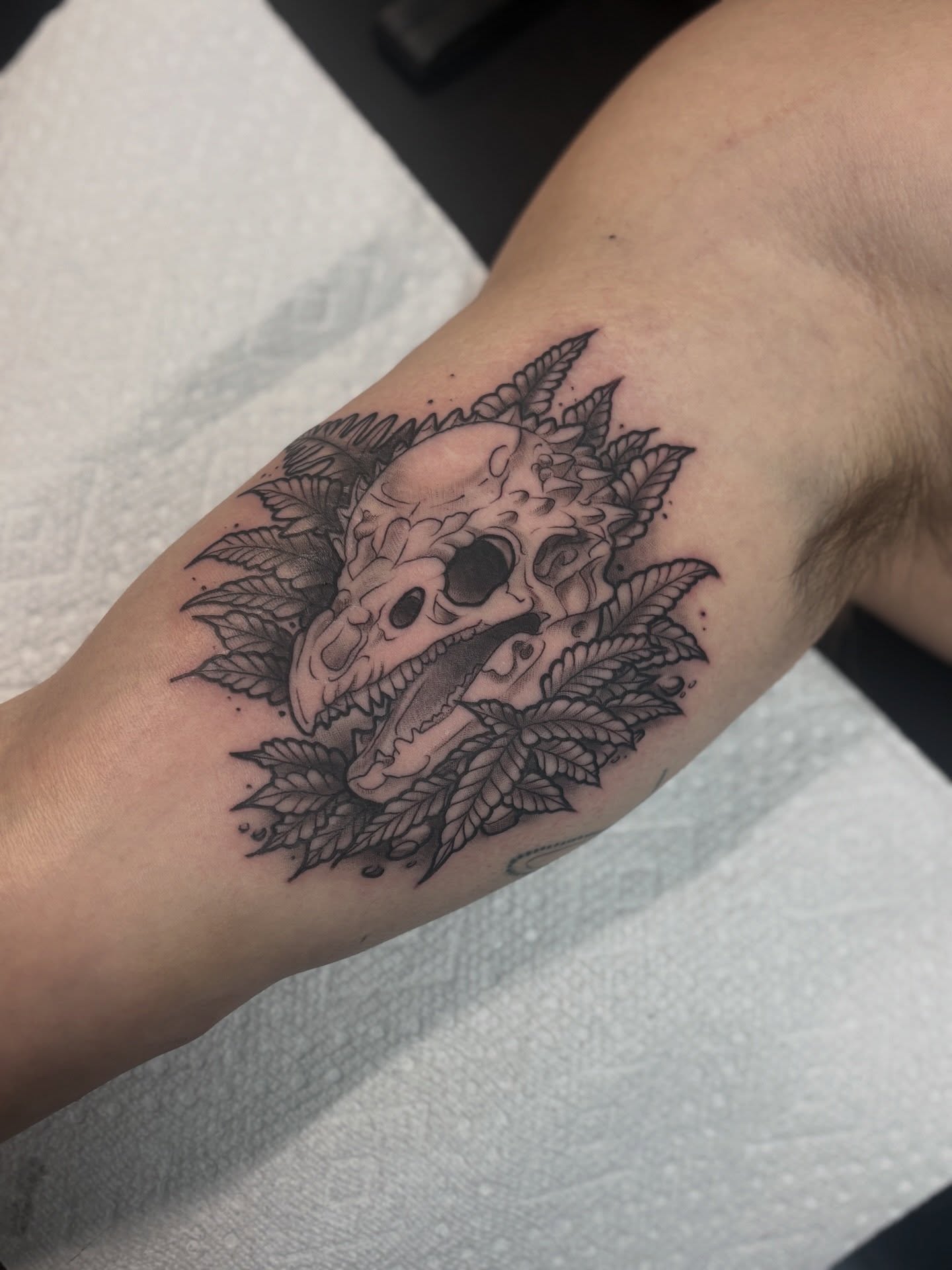 Tattoo by @genevieveink — black_and_grey, realism