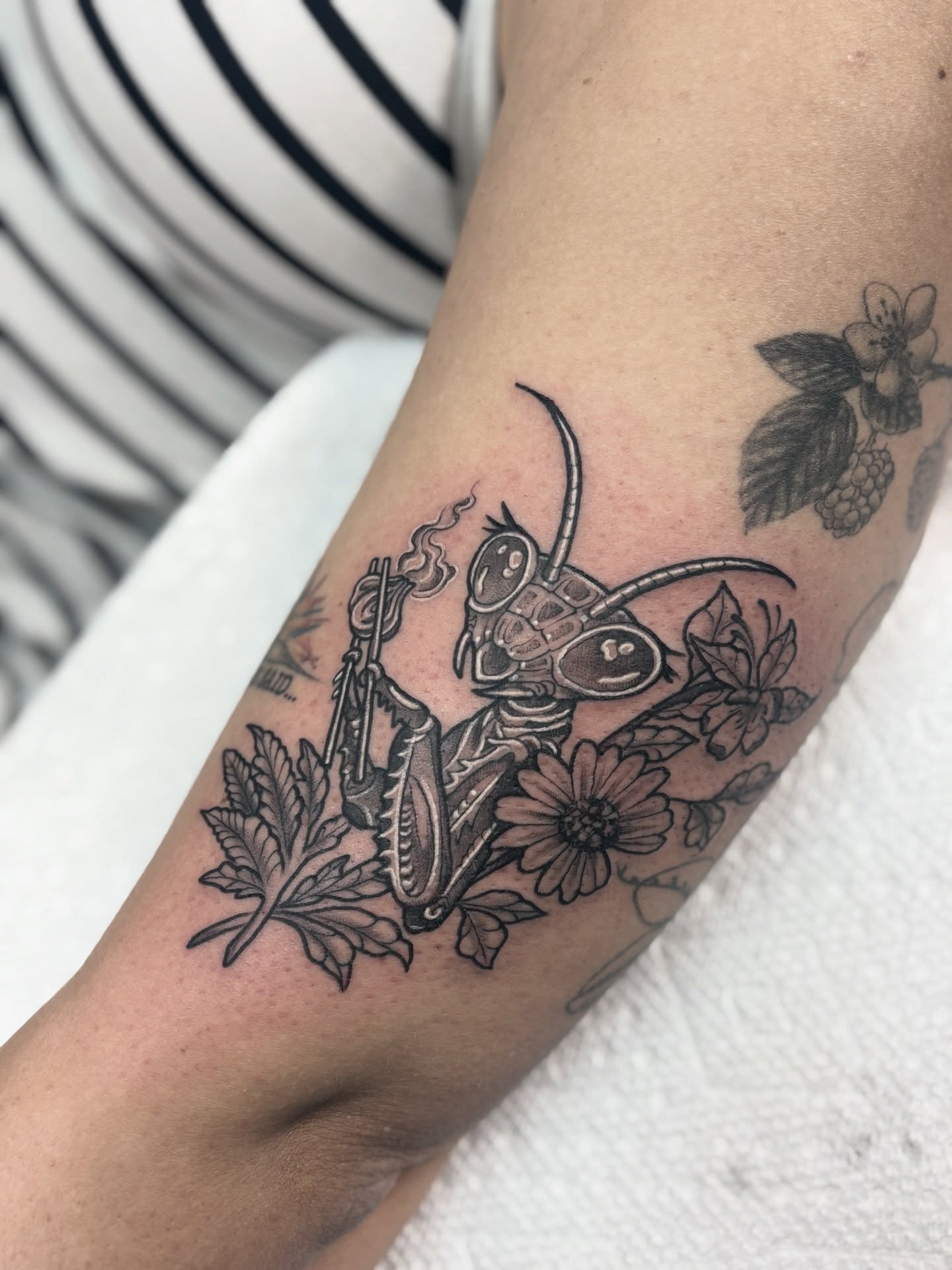Tattoo by @genevieveink — black_and_grey