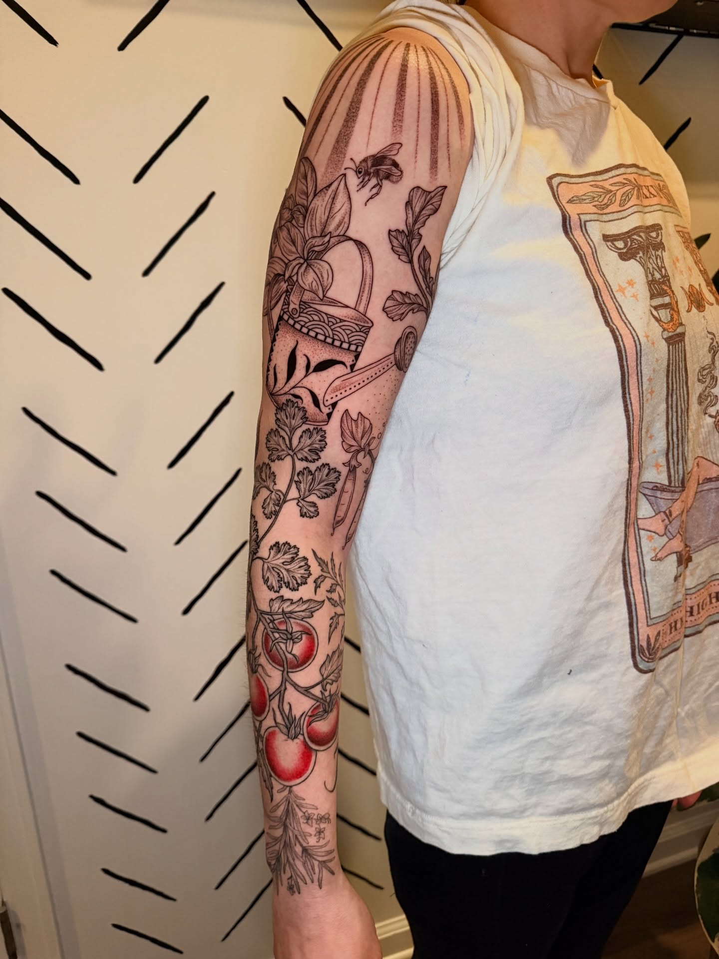 Botanical illustrations realism tattoo on the forearm by ππ£ππ€π₯π ππ¦ππ‘π, Lakewood, Colorado