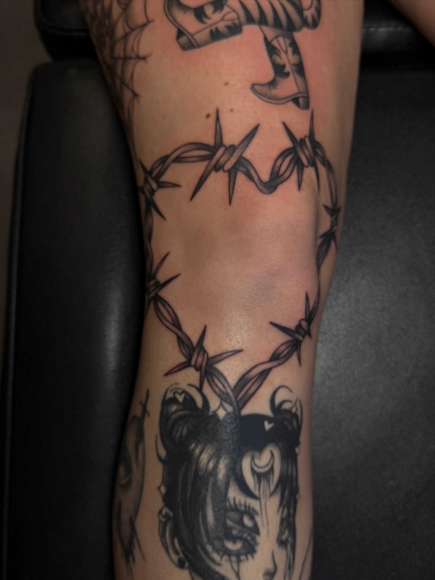 Tattoo by @unhurtt.tats — black_and_grey