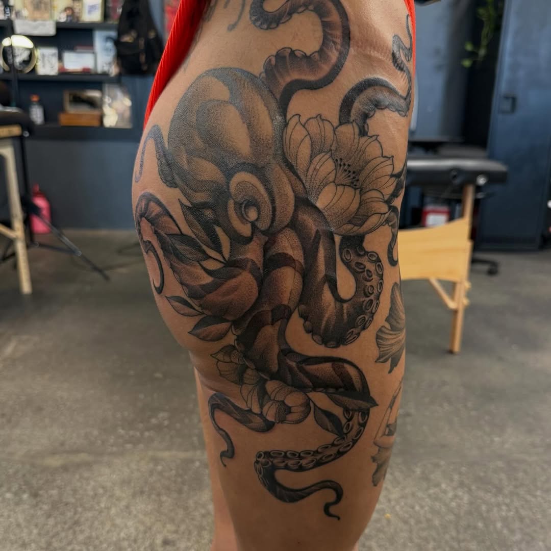 Tattoo by @willcampbellart — black_and_grey, realism